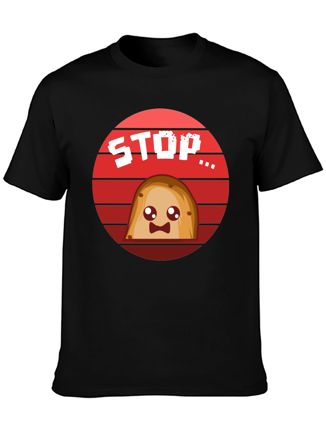 Cute Potato Stop Sign T-Shirt