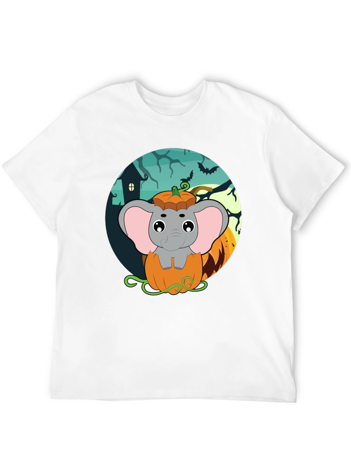 Elephant in Pumpkin Halloween T-Shirt