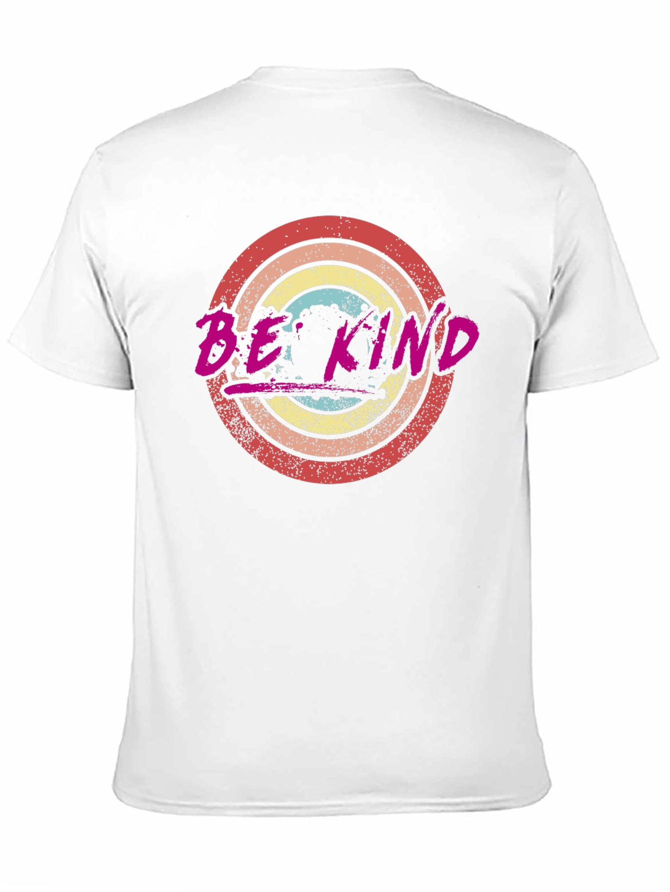 Be Kind Graphic Tee Retro Circle Design