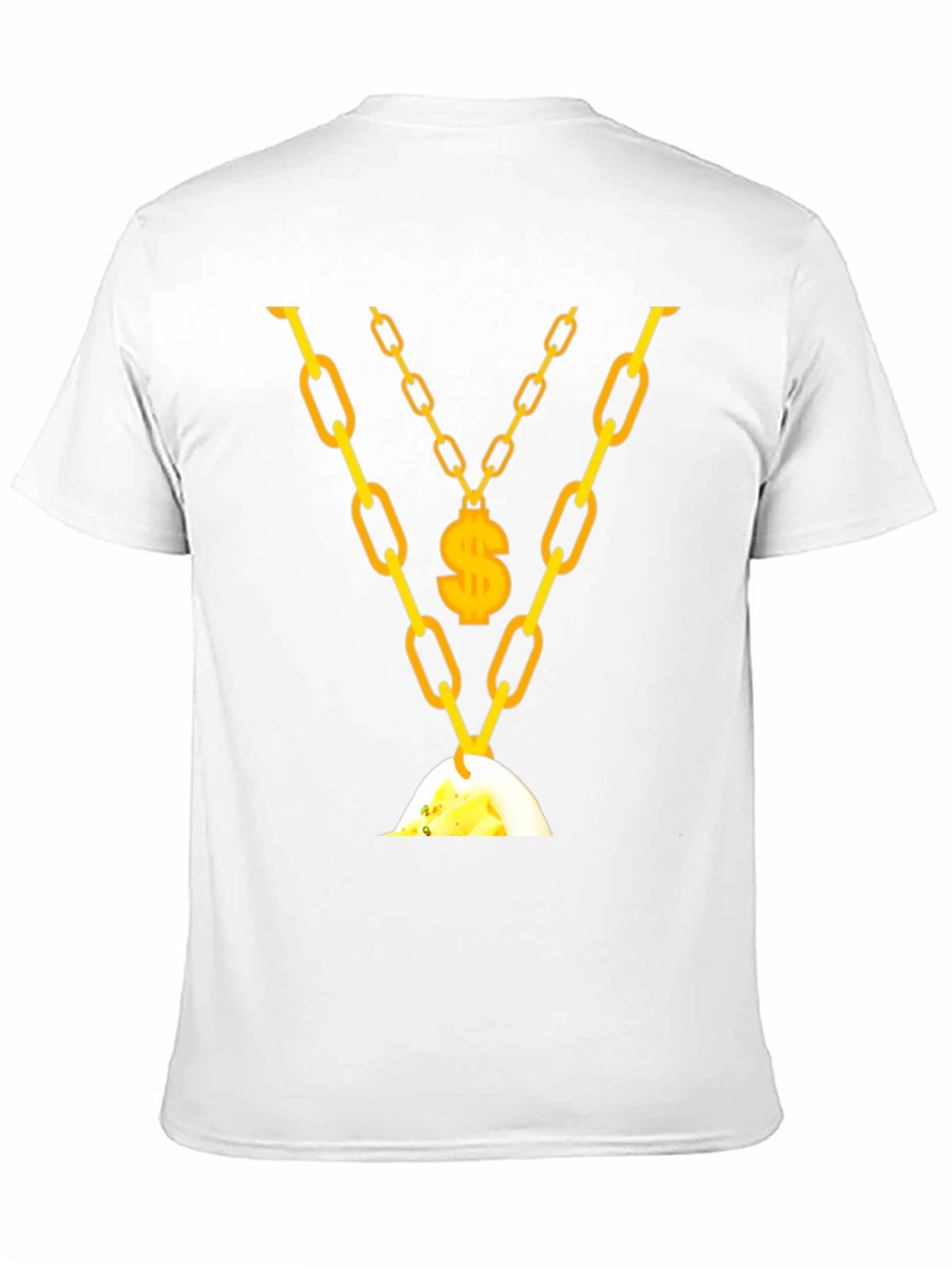 Mens Gold Chain & Money T-Shirt