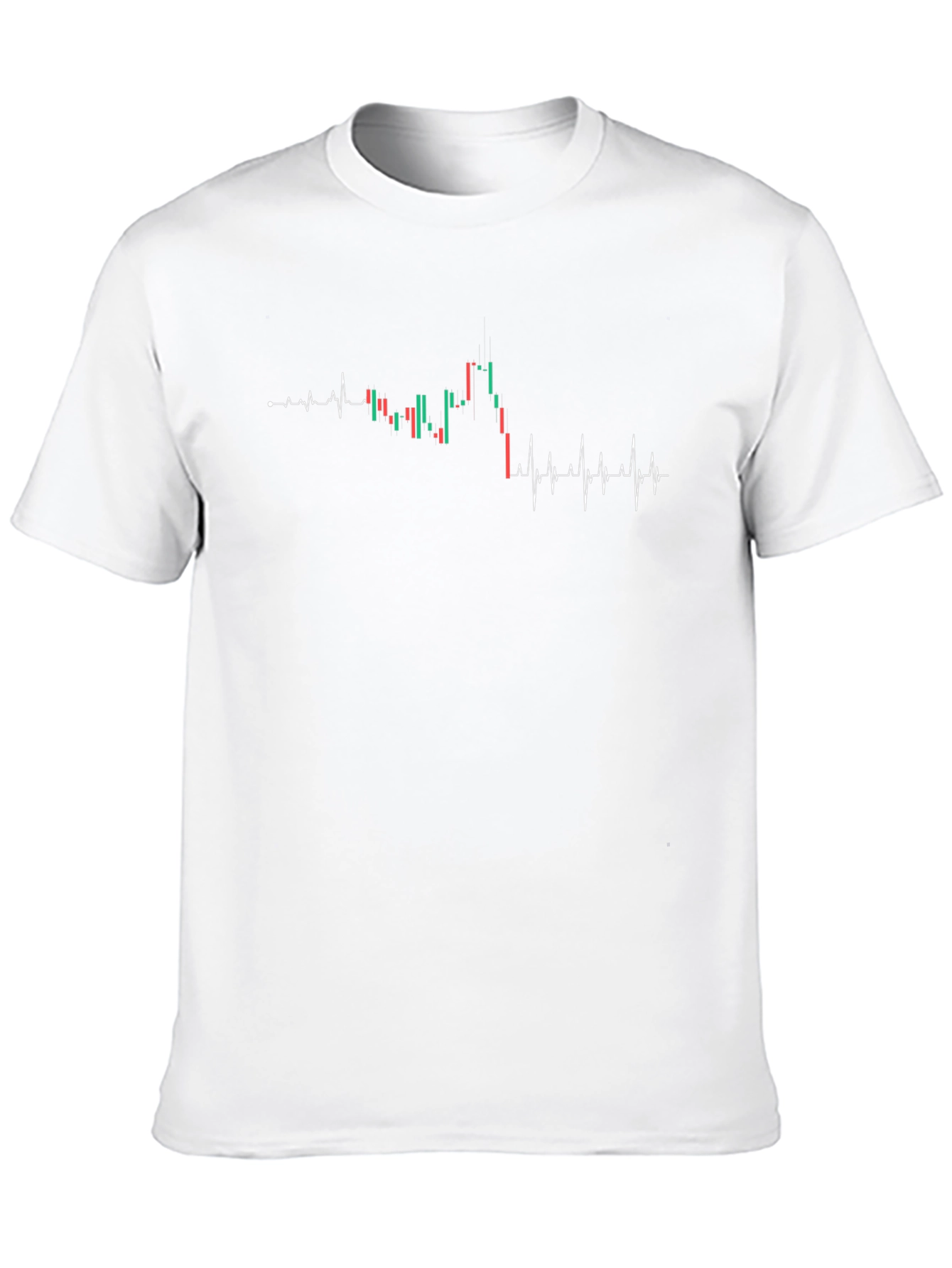 Trader Heartbeat Tee - Black Graphic T-Shirt