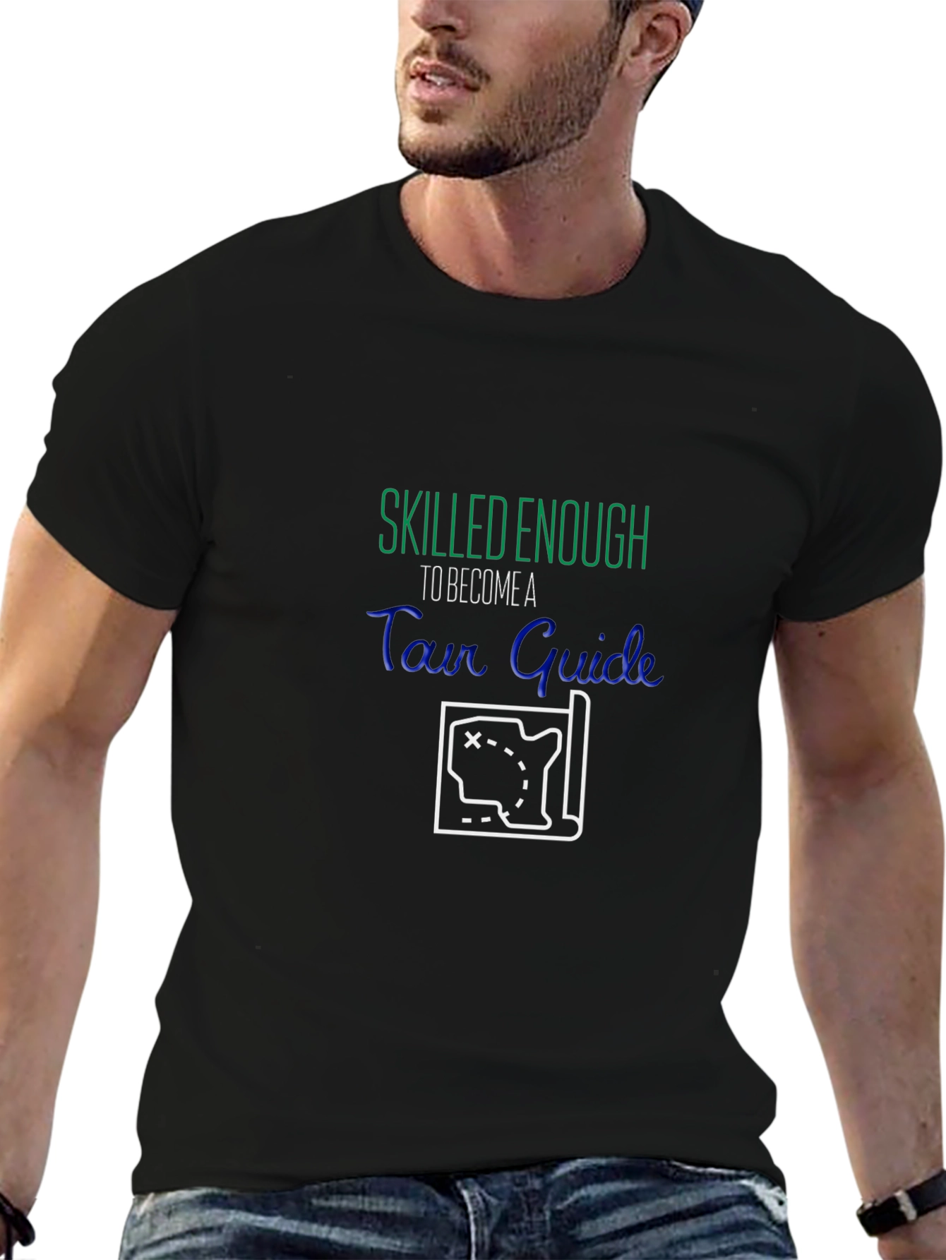 Tour Guide Graphic Tee - Skilled Enough Travel T-Shirt