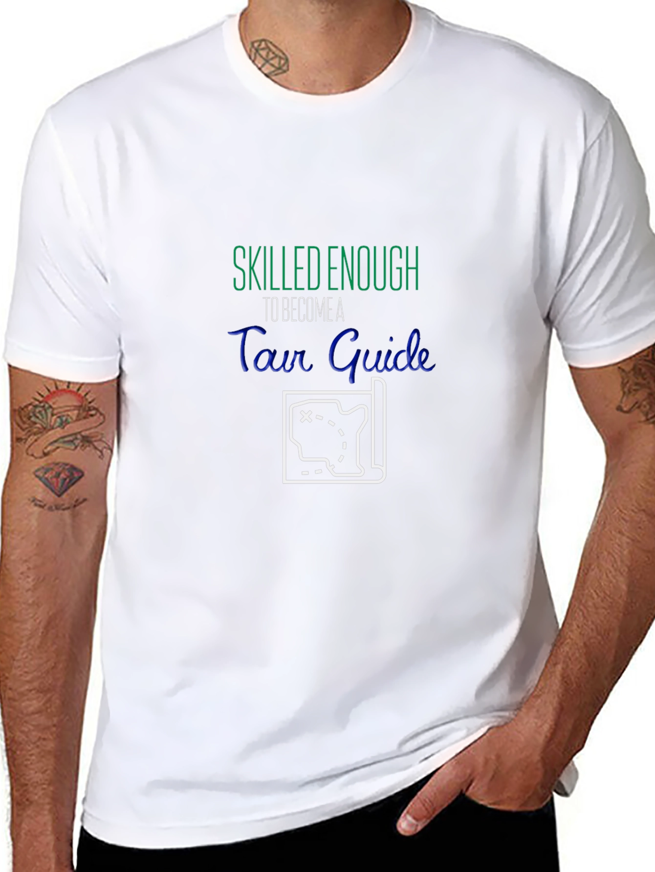 Tour Guide Graphic Tee - Skilled Enough Travel T-Shirt