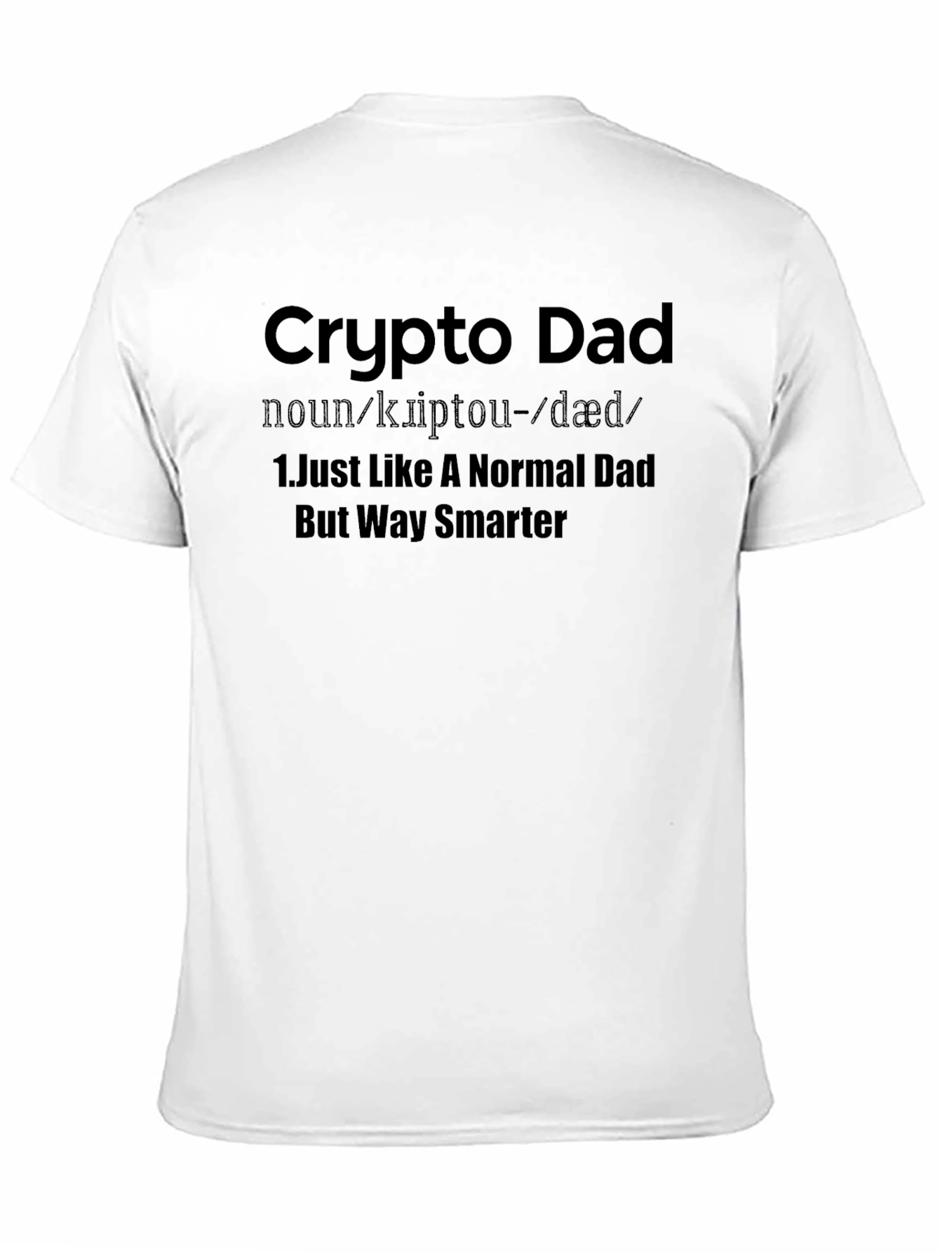 Crypto Dad Definition T-Shirt - Black
