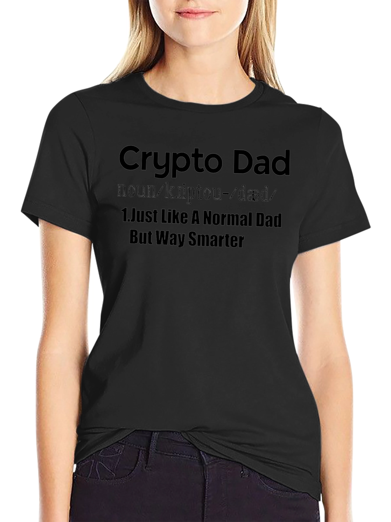 Crypto Dad Definition T-Shirt - Black
