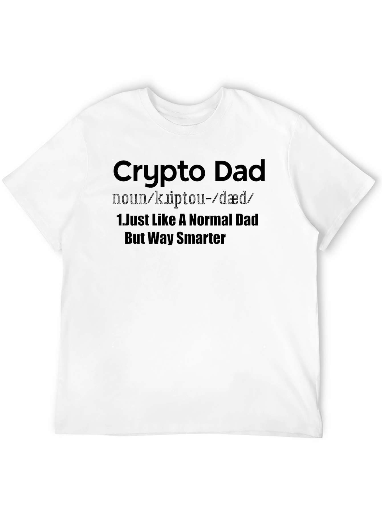 Crypto Dad Definition T-Shirt - Black