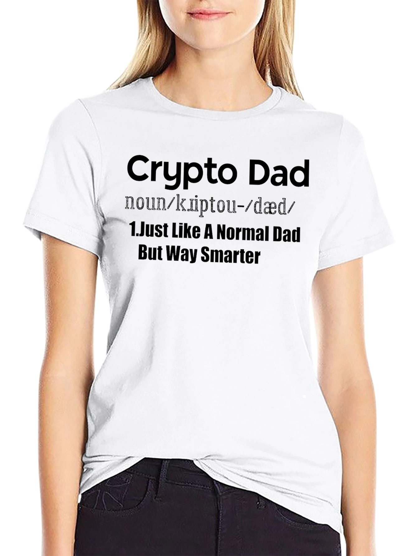 Crypto Dad Definition T-Shirt - Black
