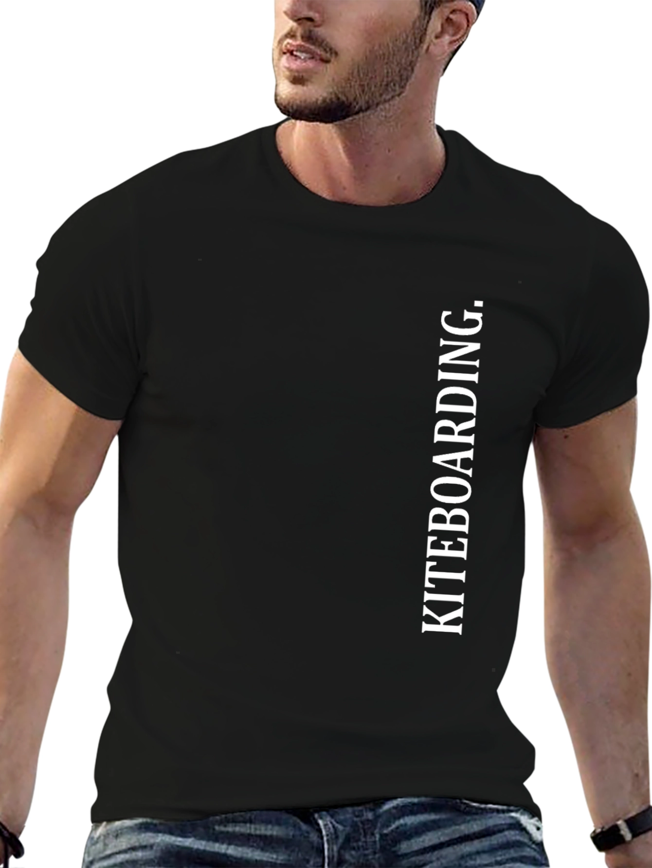 Kiteboarding Graphic Tee - Black