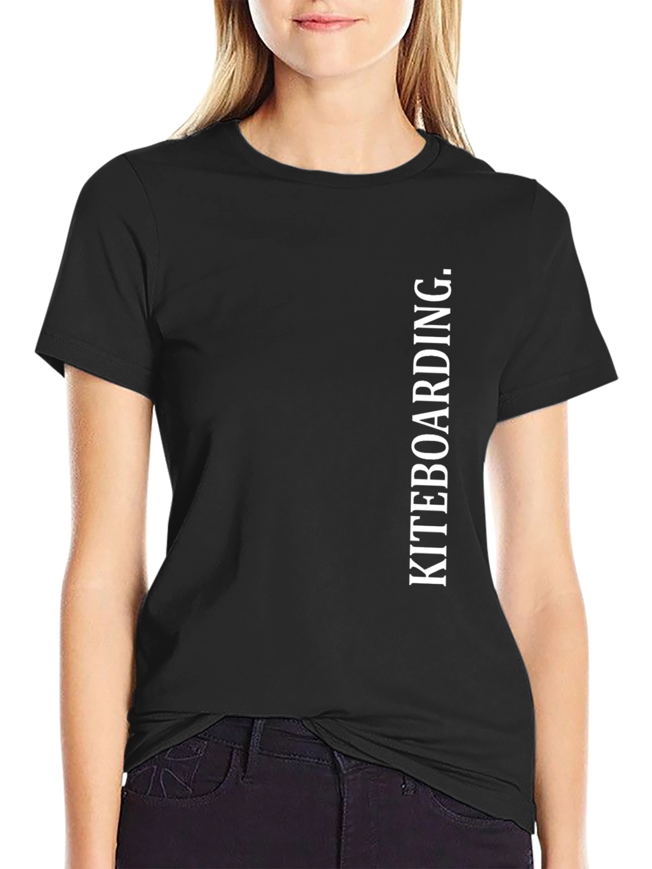 Kiteboarding Graphic Tee - Black
