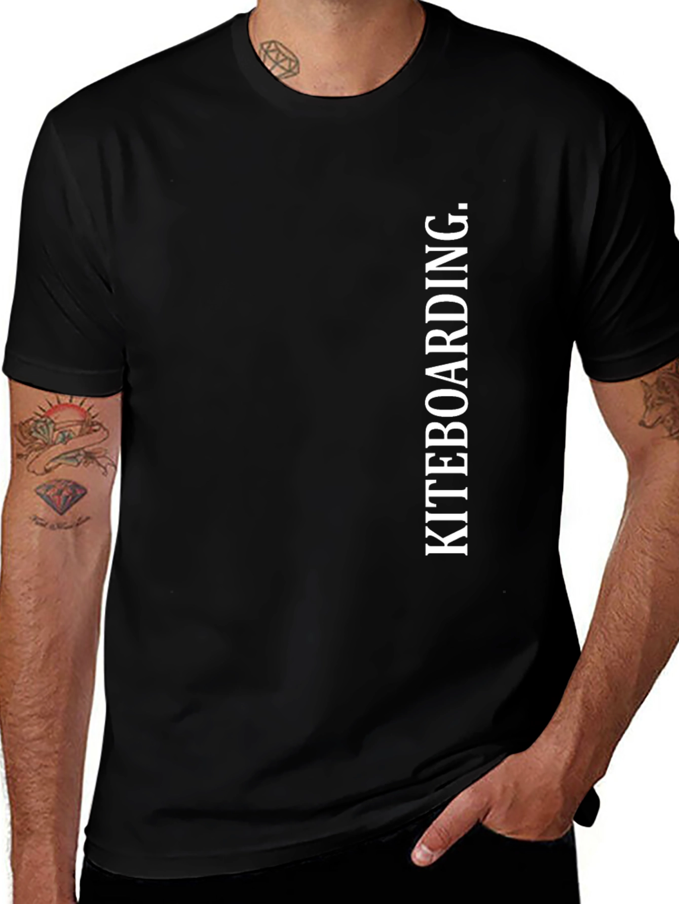 Kiteboarding Graphic Tee - Black