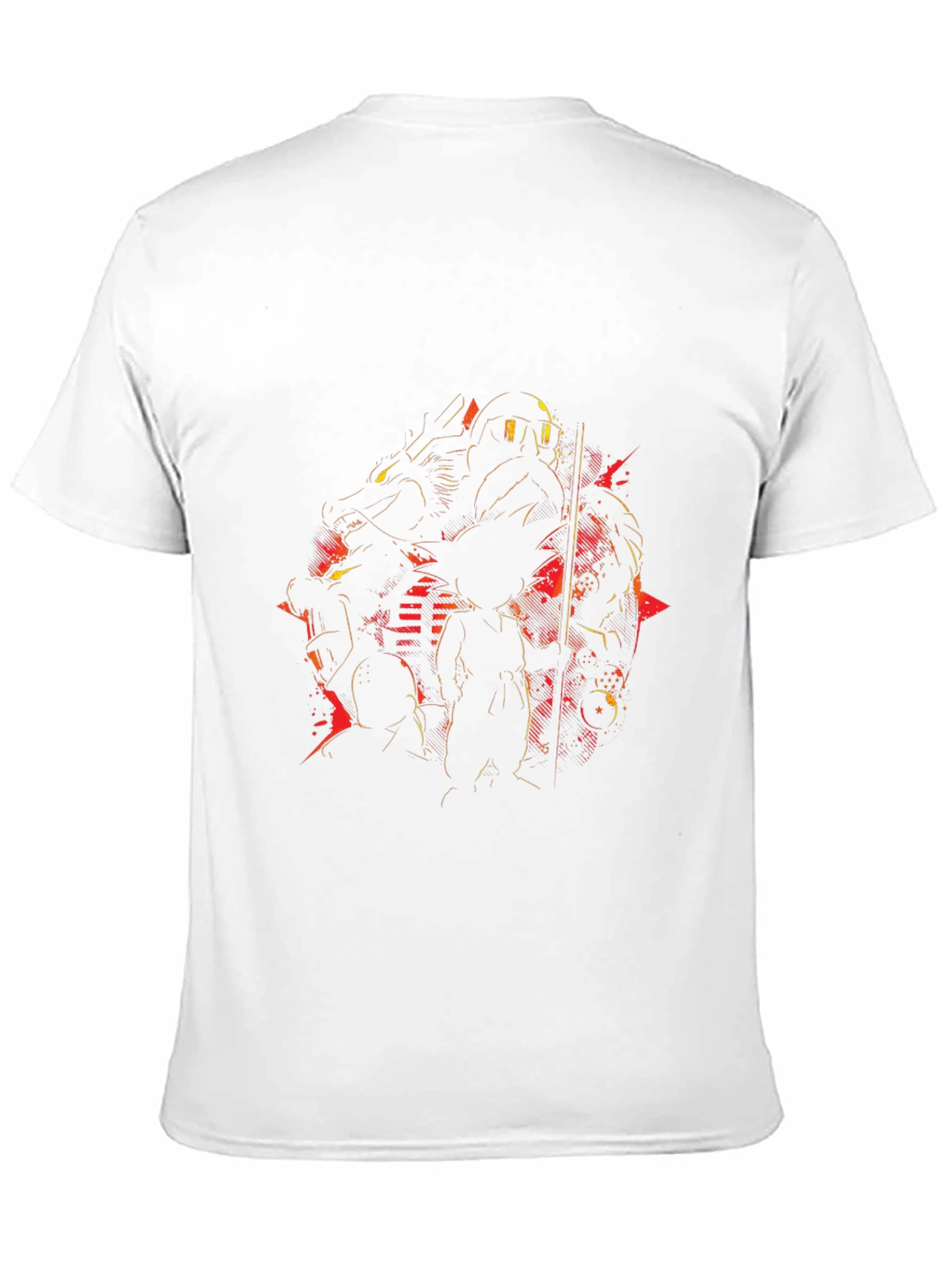 Retro Anime Graphic T-Shirt - Black Crew Neck Tee