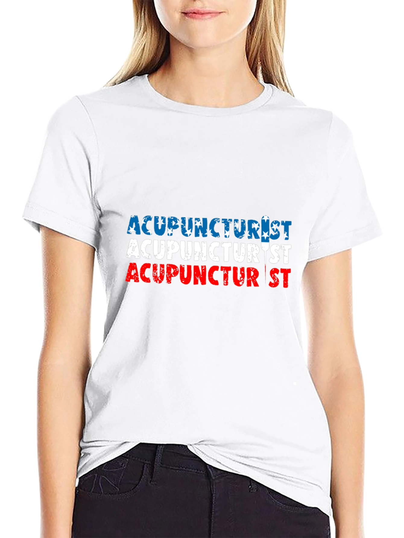 Acupuncturist American Flag T-Shirt
