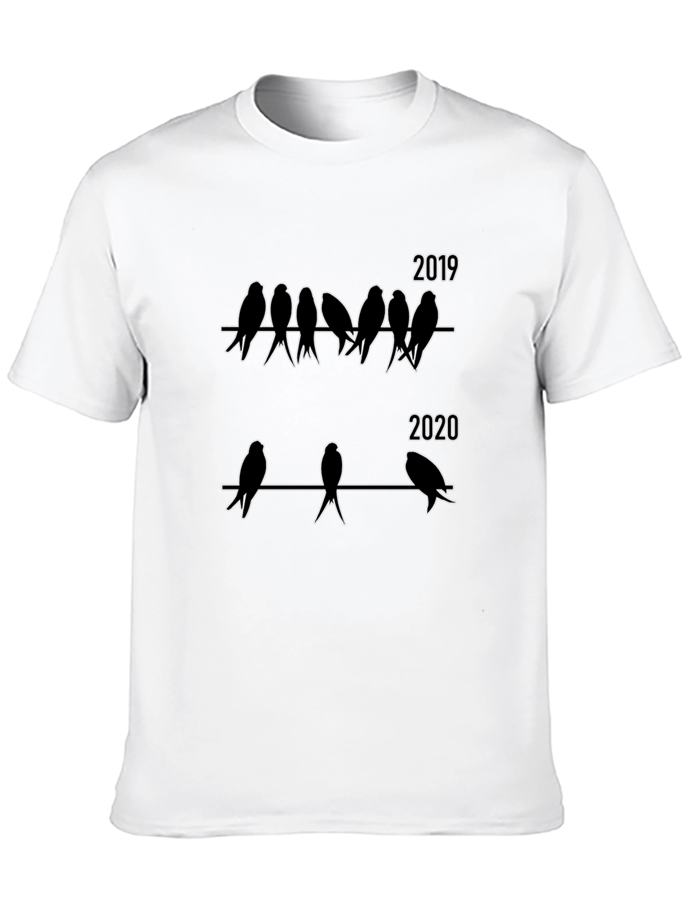2019 vs 2020 Bird T-Shirt Funny Pandemic Humor