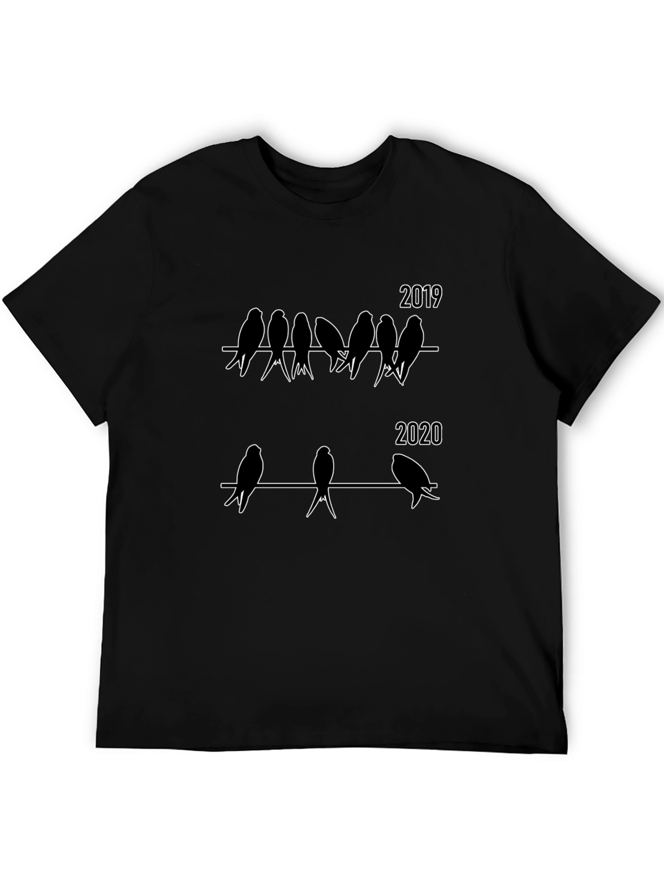 2019 vs 2020 Bird T-Shirt Funny Pandemic Humor