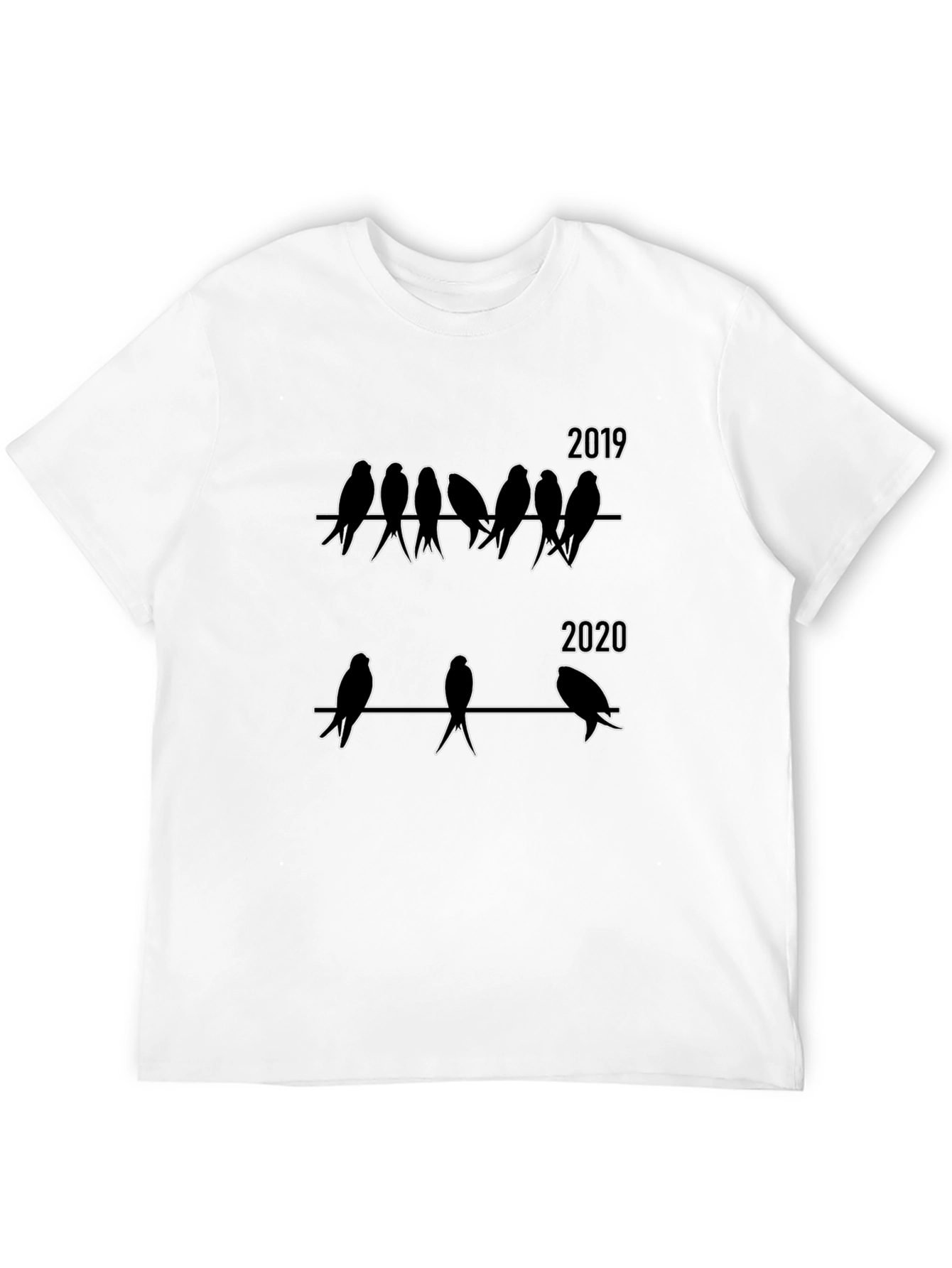2019 vs 2020 Bird T-Shirt Funny Pandemic Humor