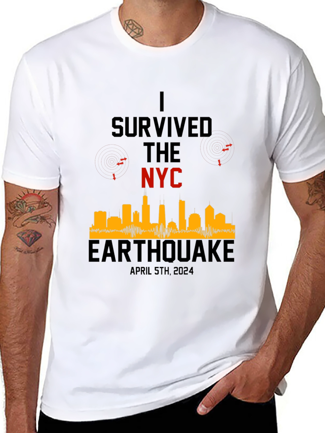 I Survived The NYC Earthquake April 5th 2024 T-Shirt