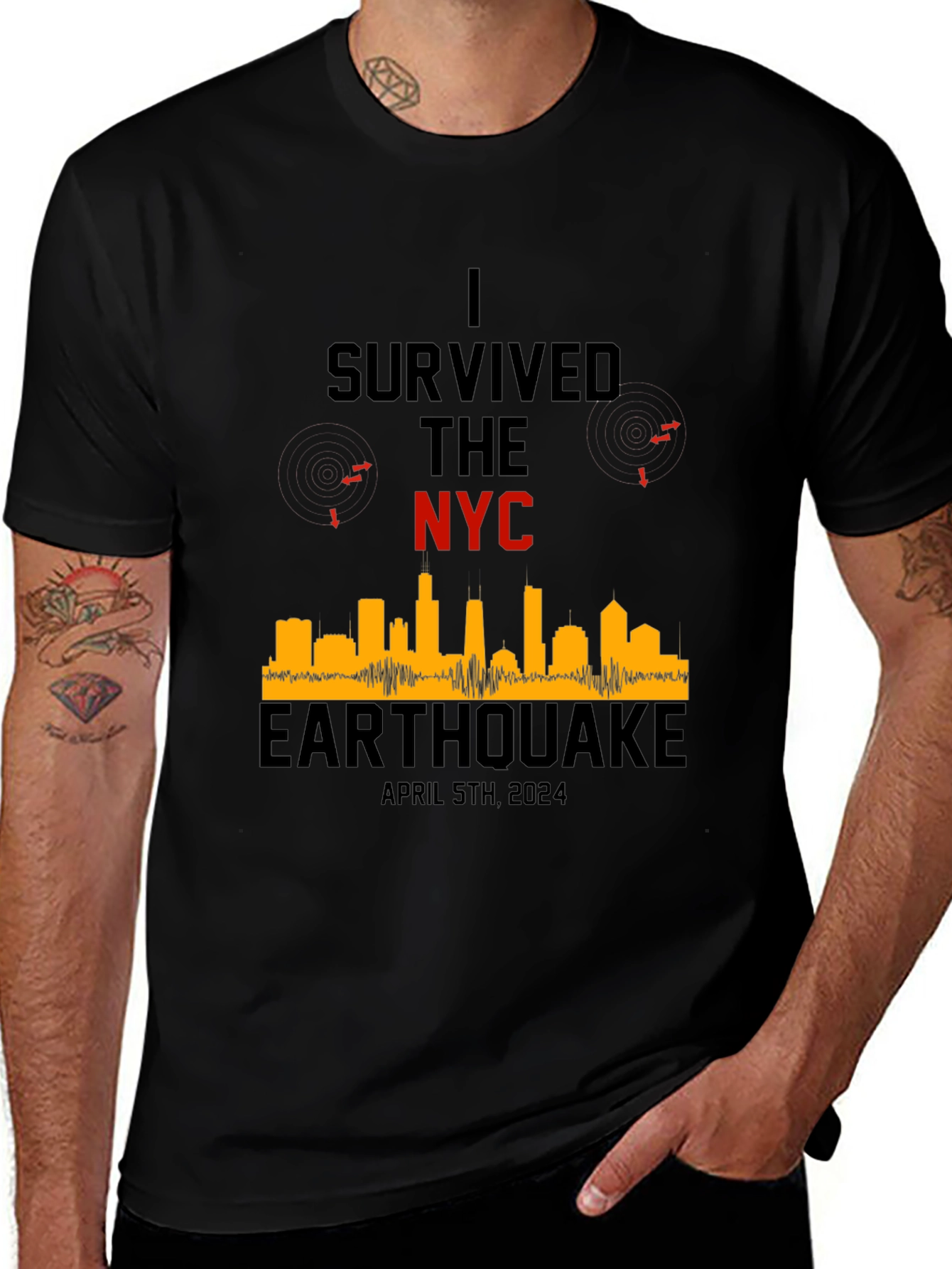I Survived The NYC Earthquake April 5th 2024 T-Shirt