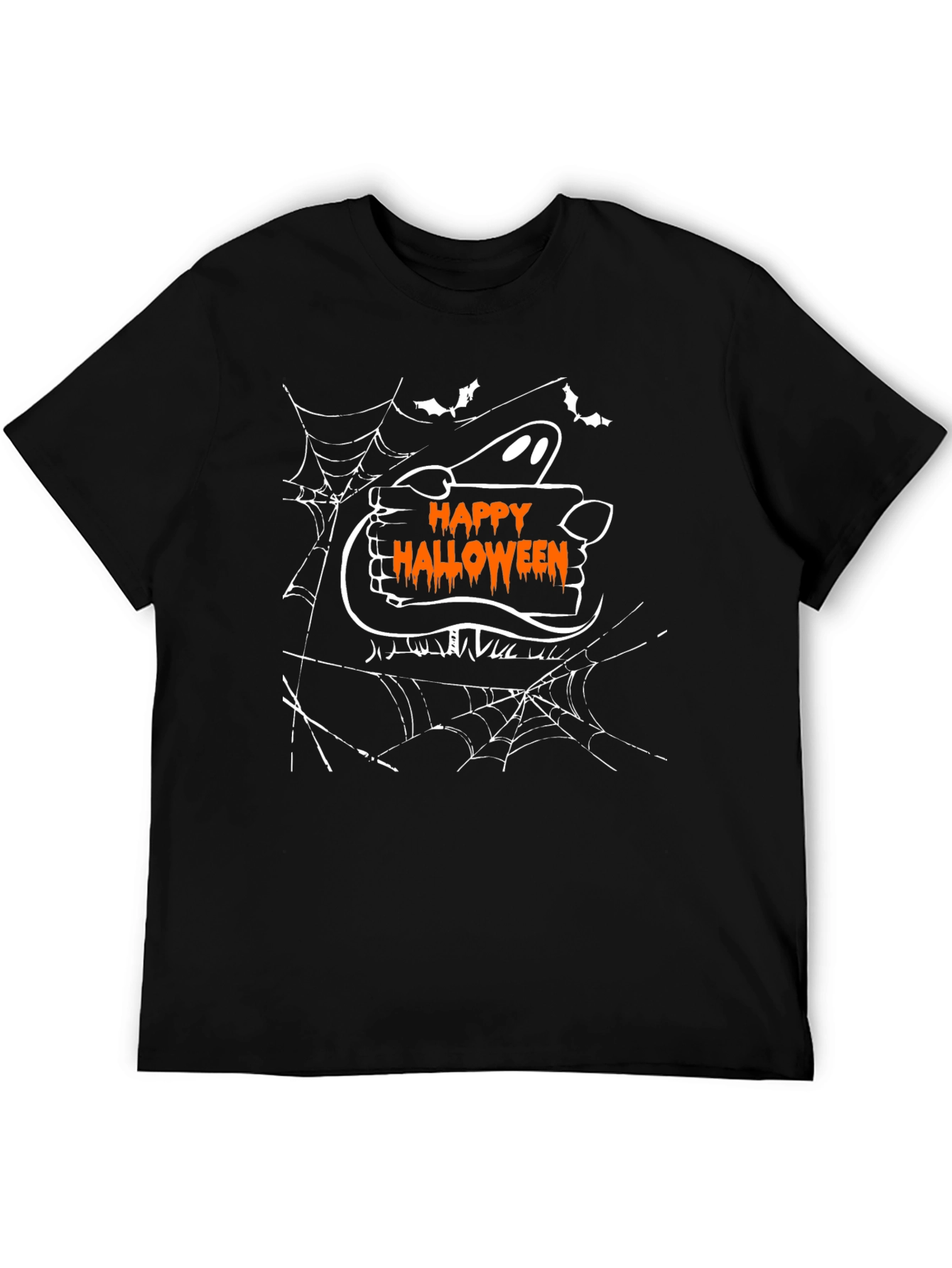 Happy Halloween Ghost T-Shirt - Spooky Season Tee