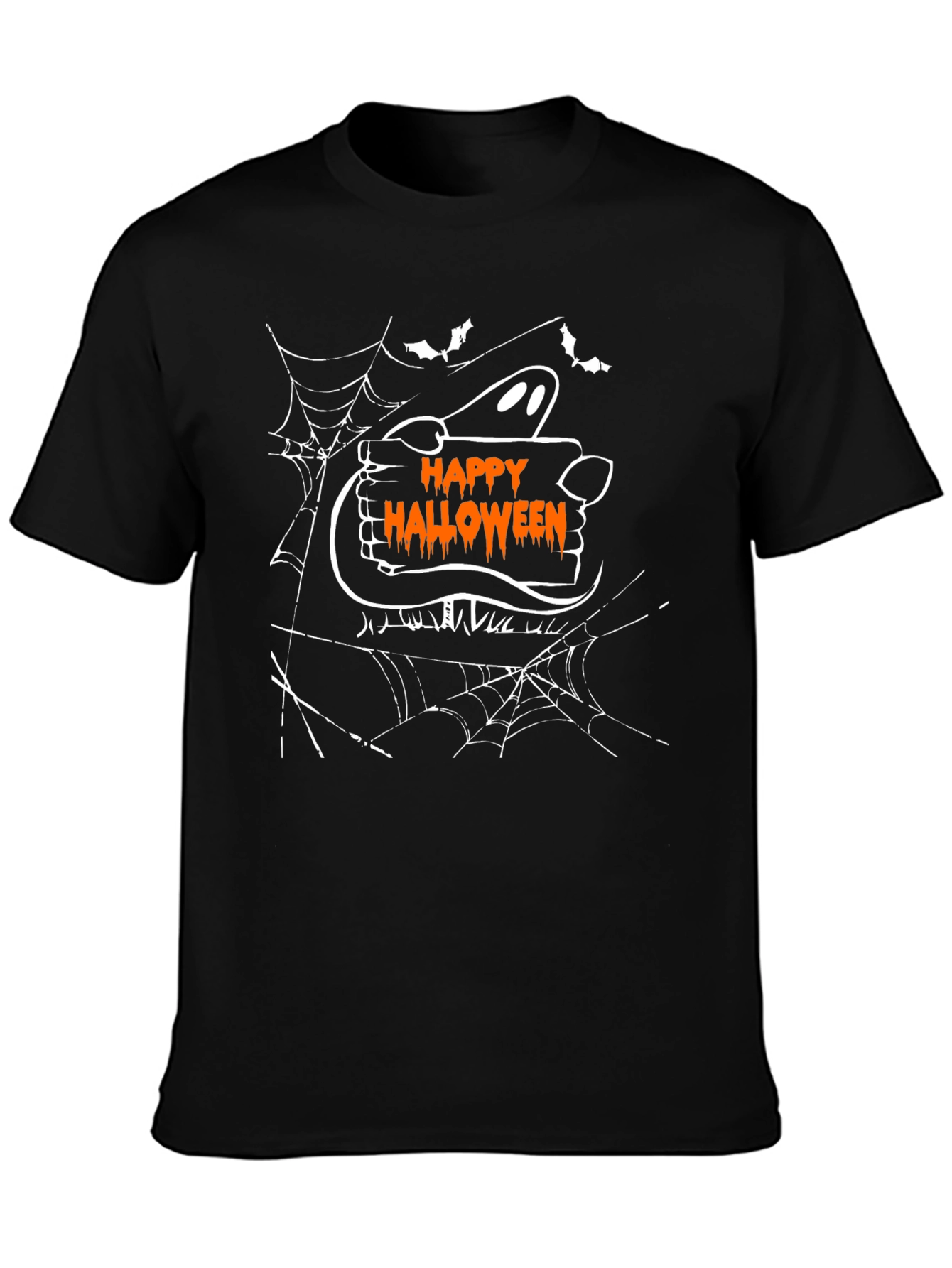 Happy Halloween Ghost T-Shirt - Spooky Season Tee