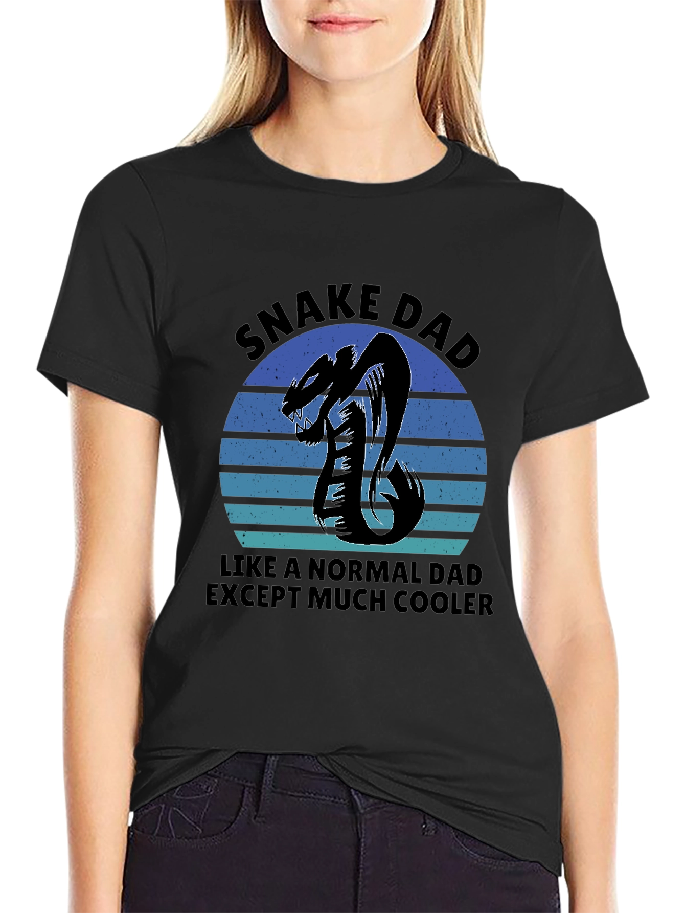 Snake Dad Graphic T-Shirt - Cool Dad Style