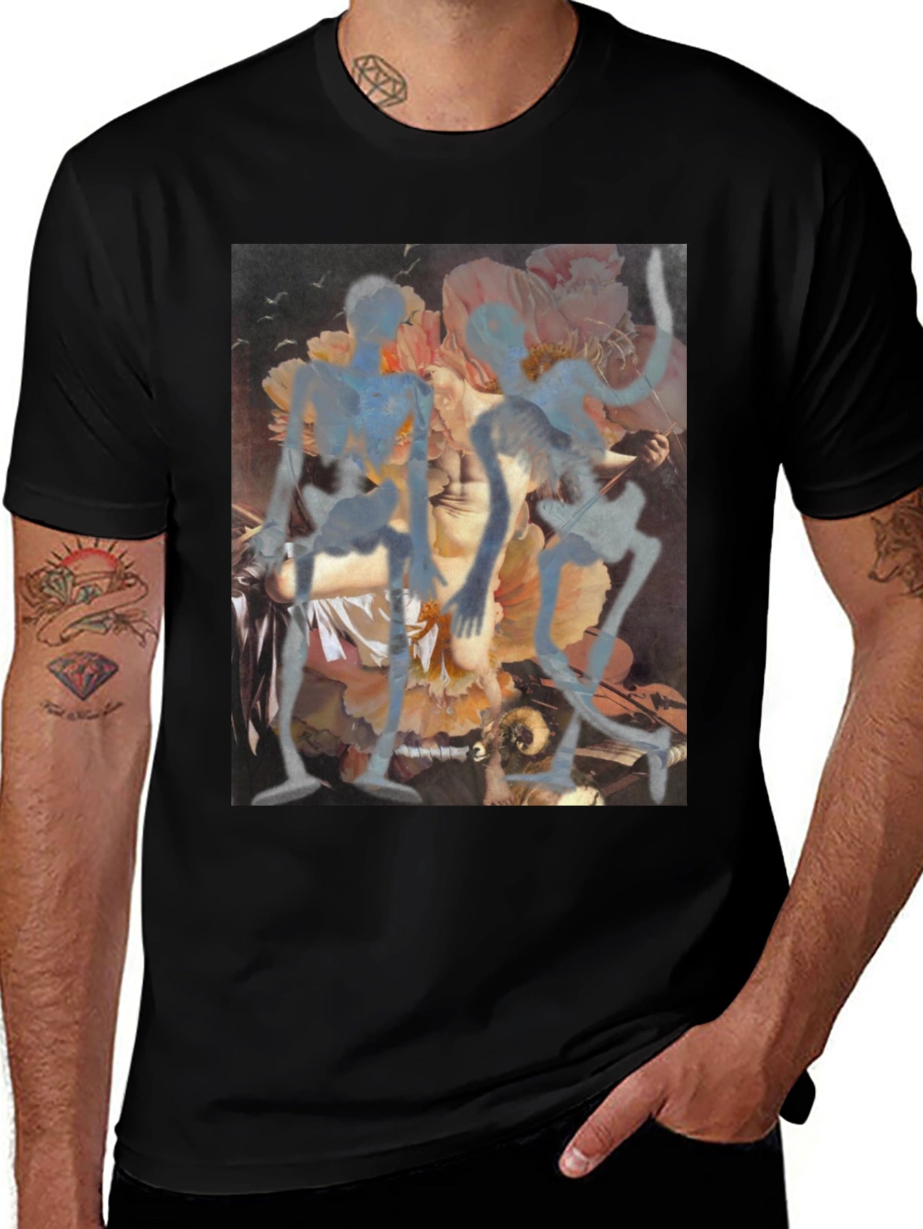 Floral Art Graphic Tee