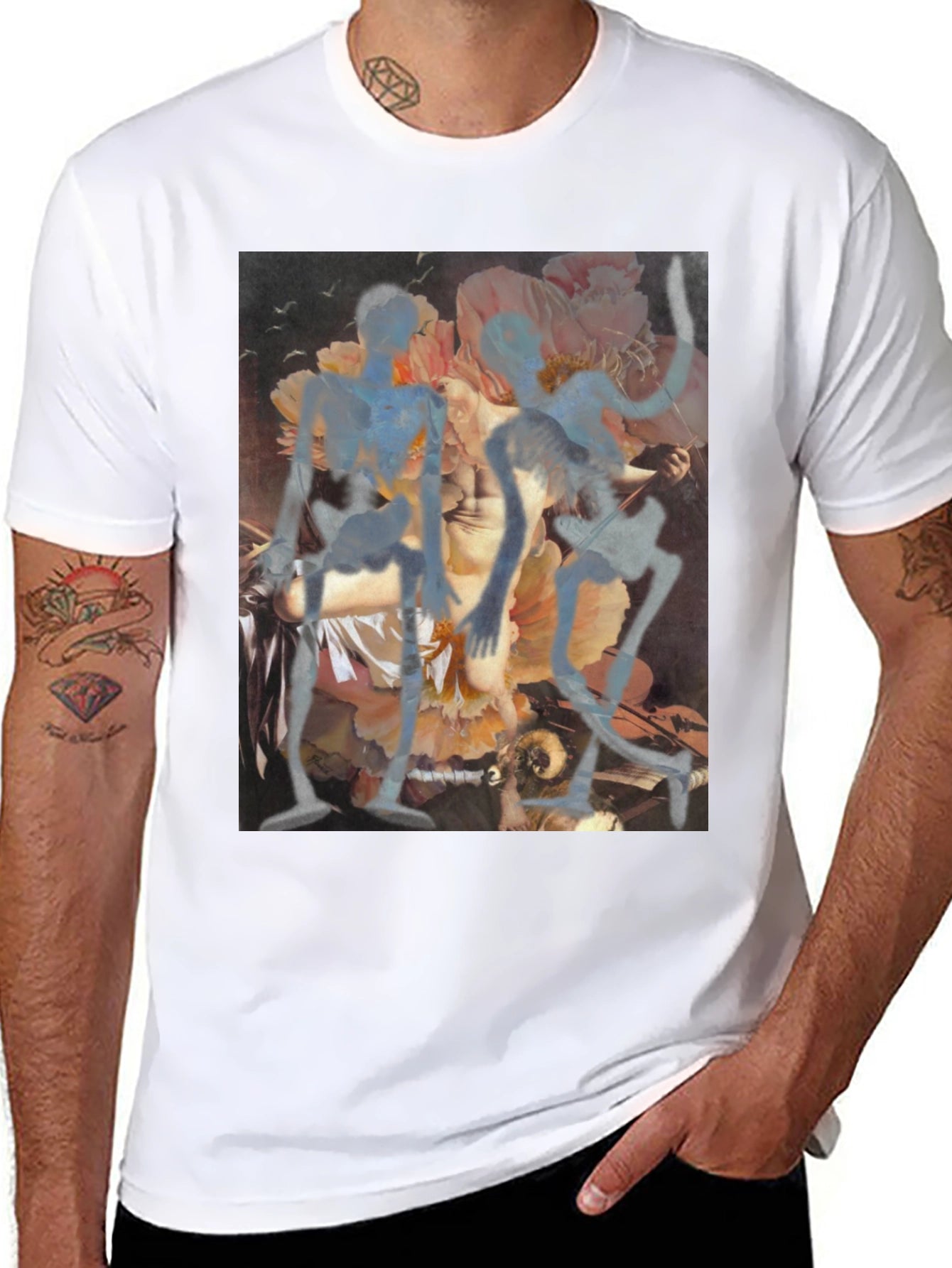 Floral Art Graphic Tee