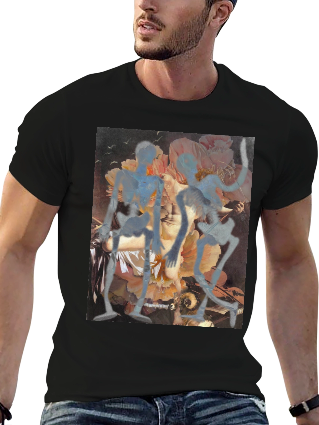 Floral Art Graphic Tee
