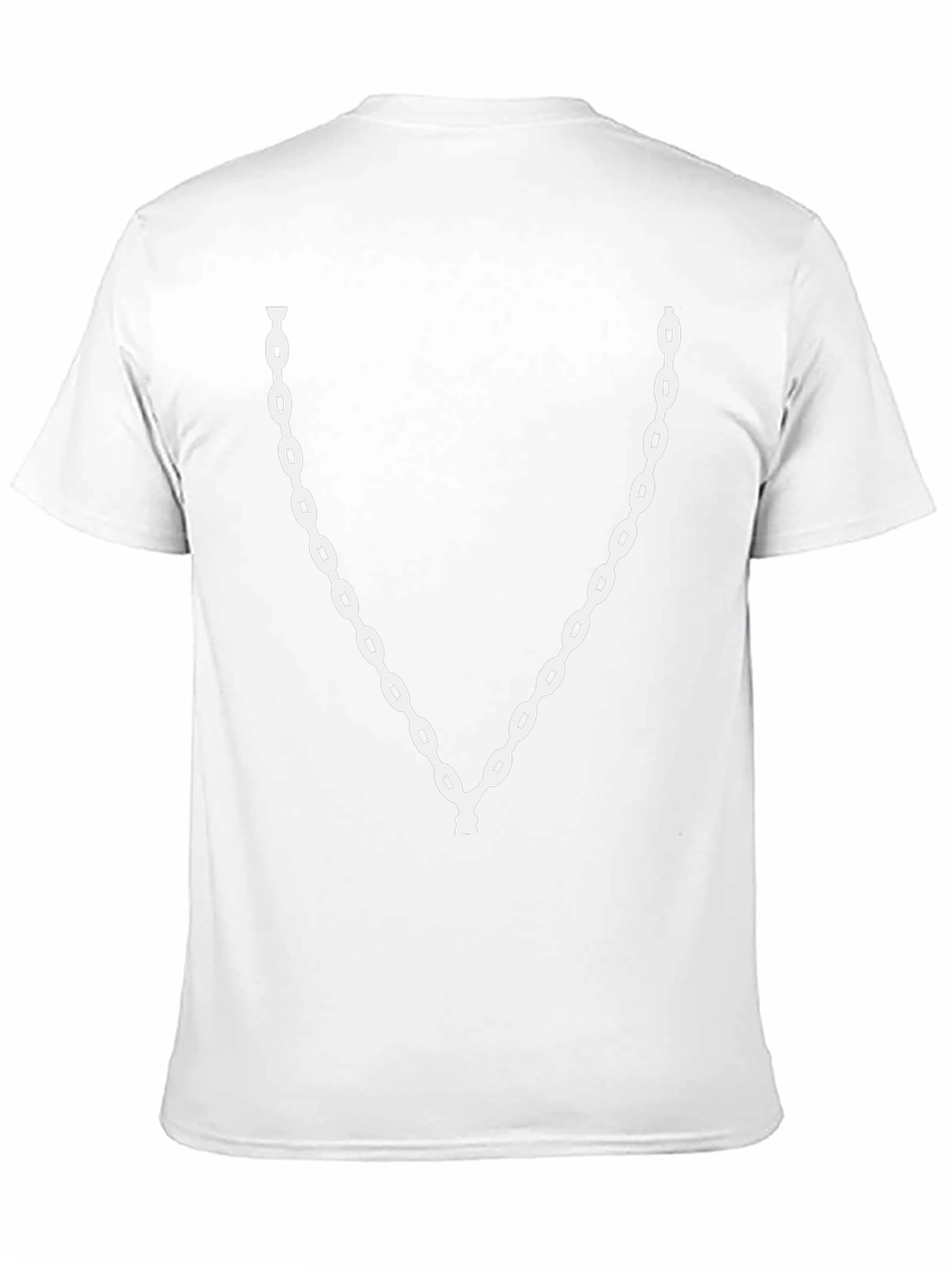 Chain Graphic Black T-Shirt - Casual Style