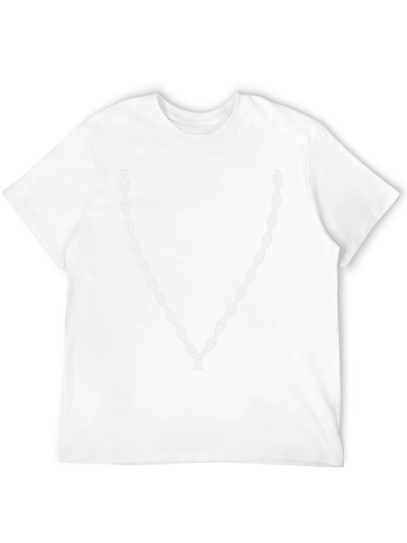 Chain Graphic Black T-Shirt - Casual Style