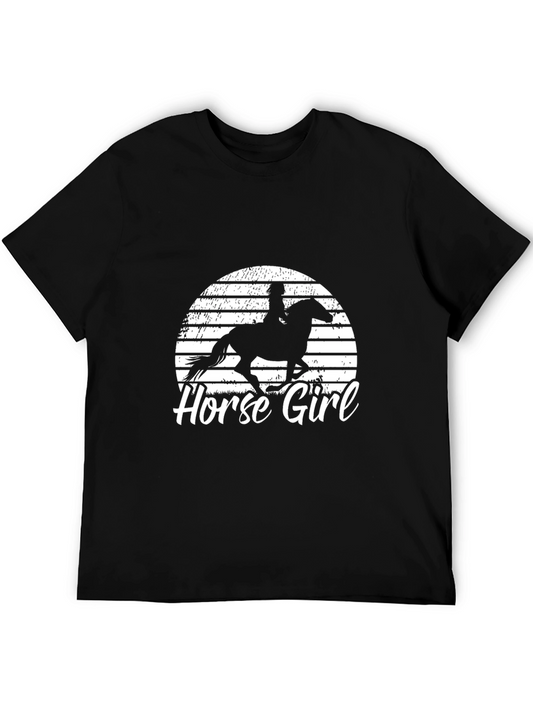 Horse Girl Graphic Tee - Equestrian Lover T-Shirt