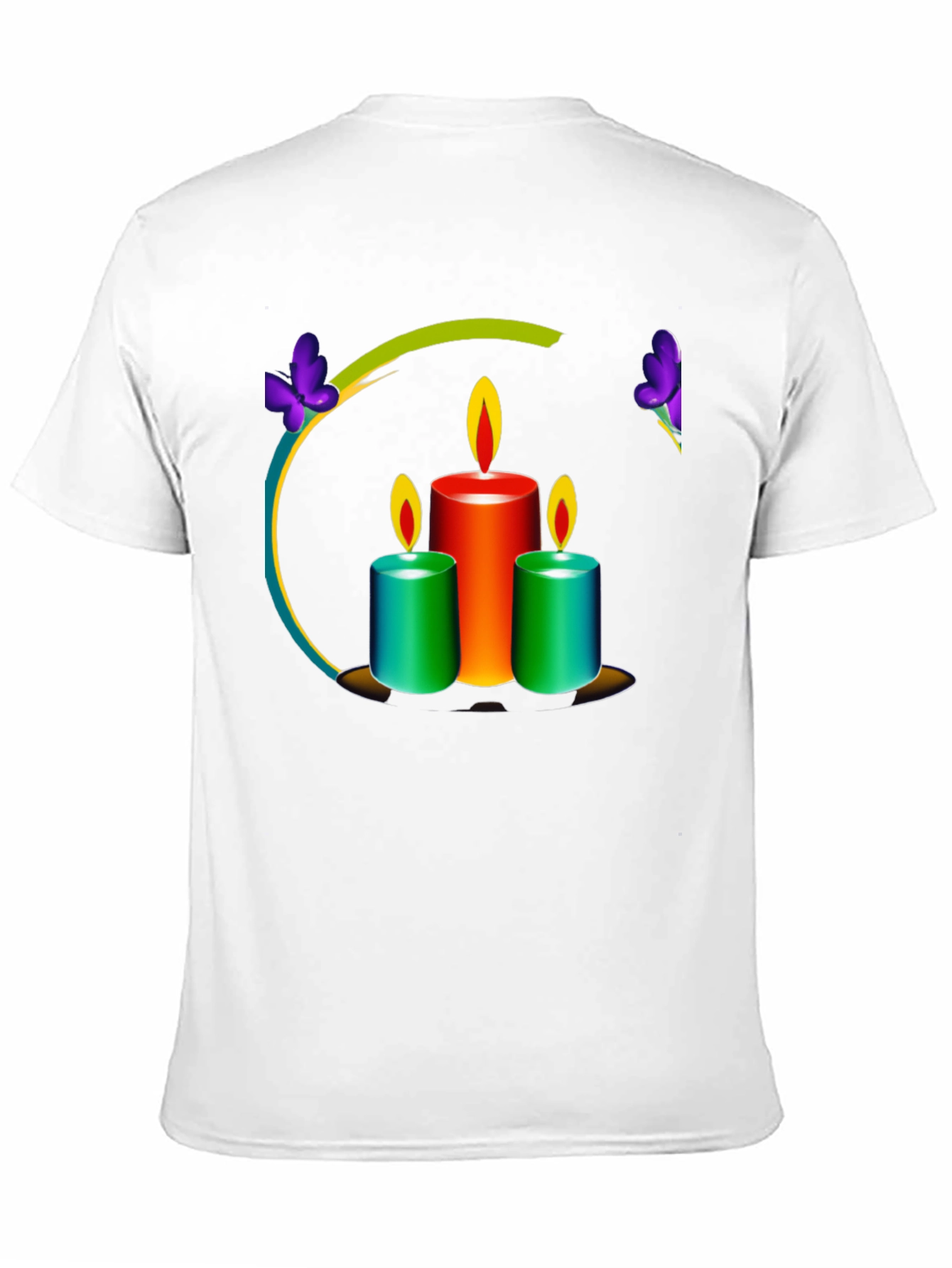 Candle Art Black T-Shirt