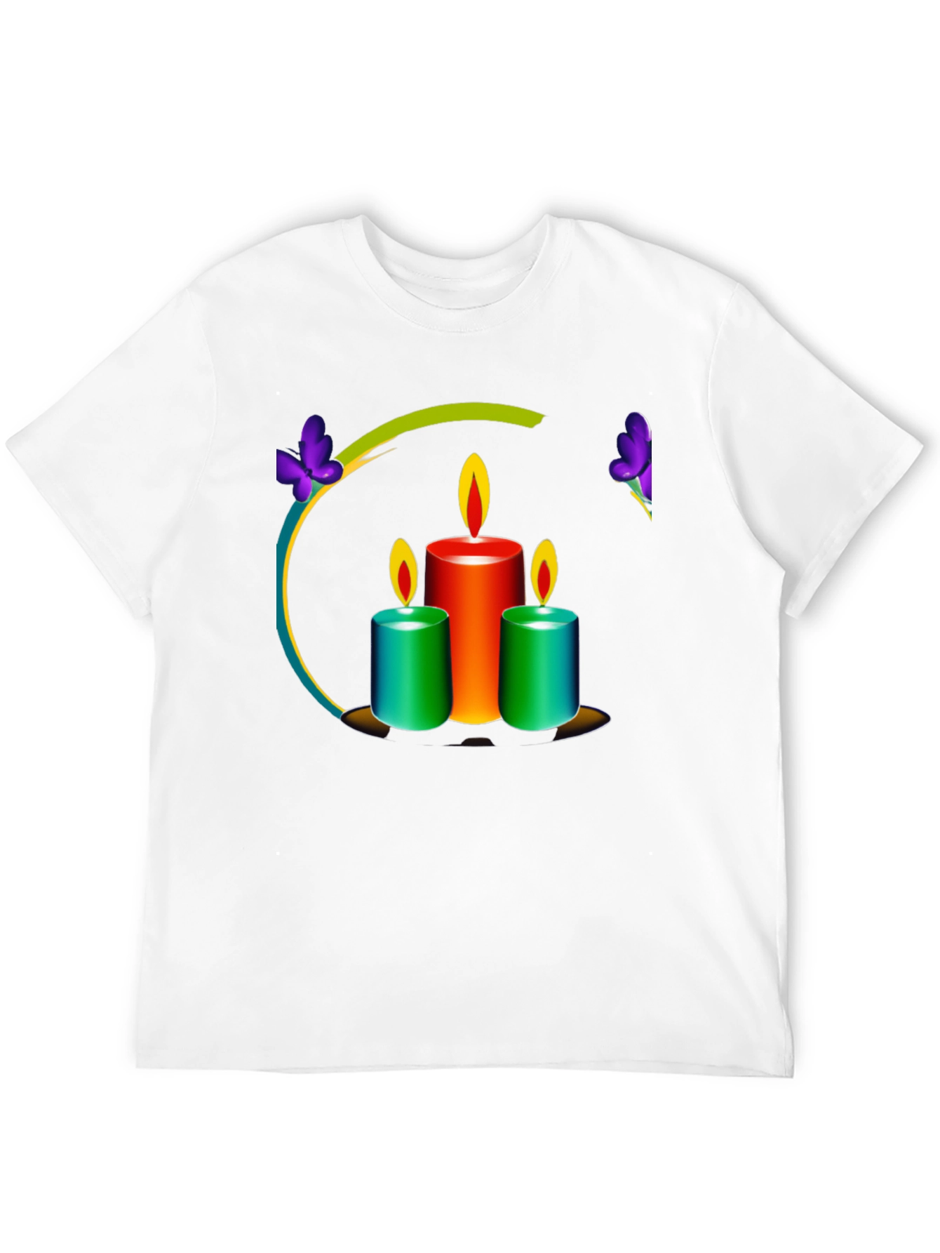 Candle Art Black T-Shirt