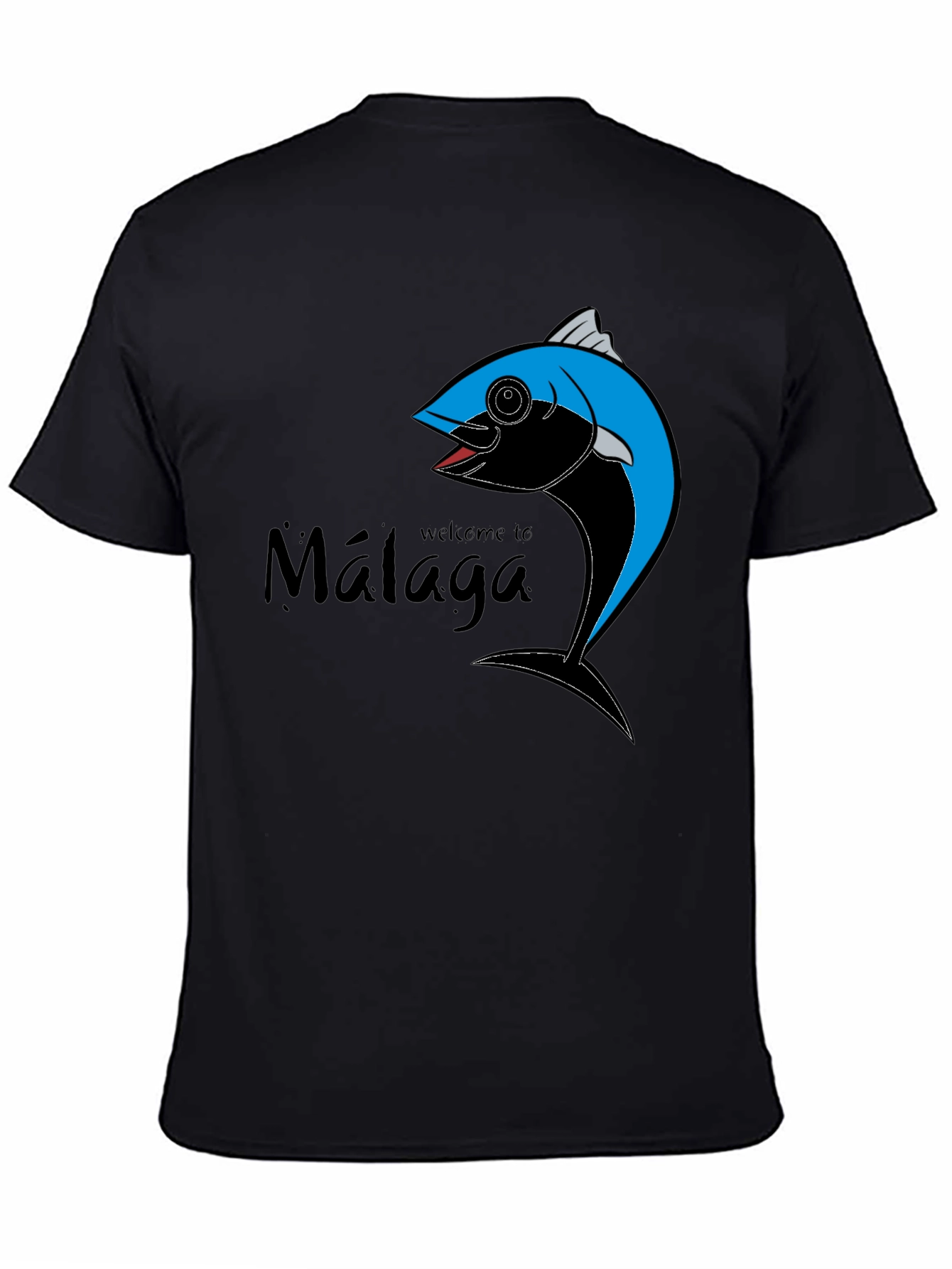 Welcome to Malaga Fish Graphic T-Shirt