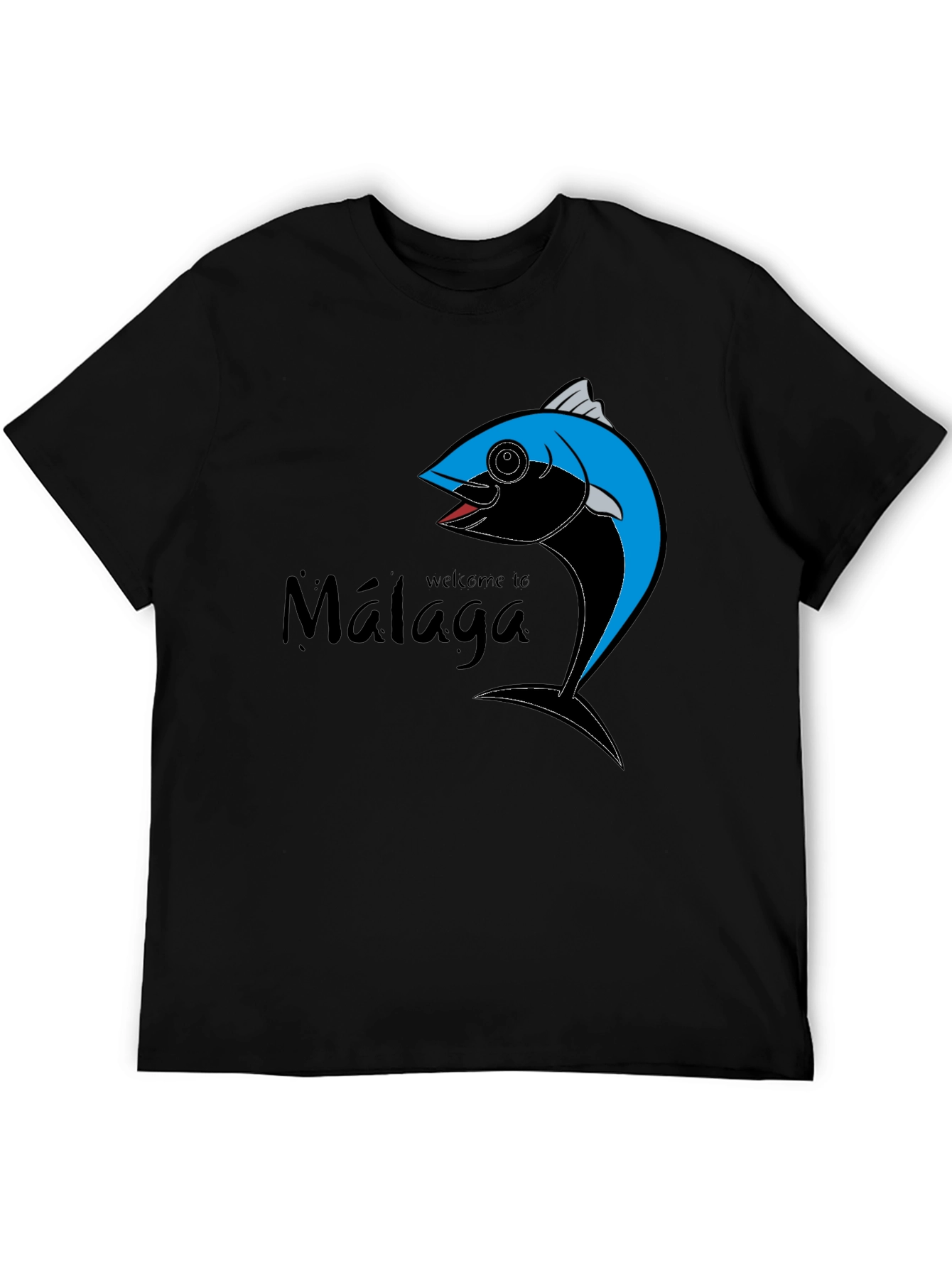 Welcome to Malaga Fish Graphic T-Shirt