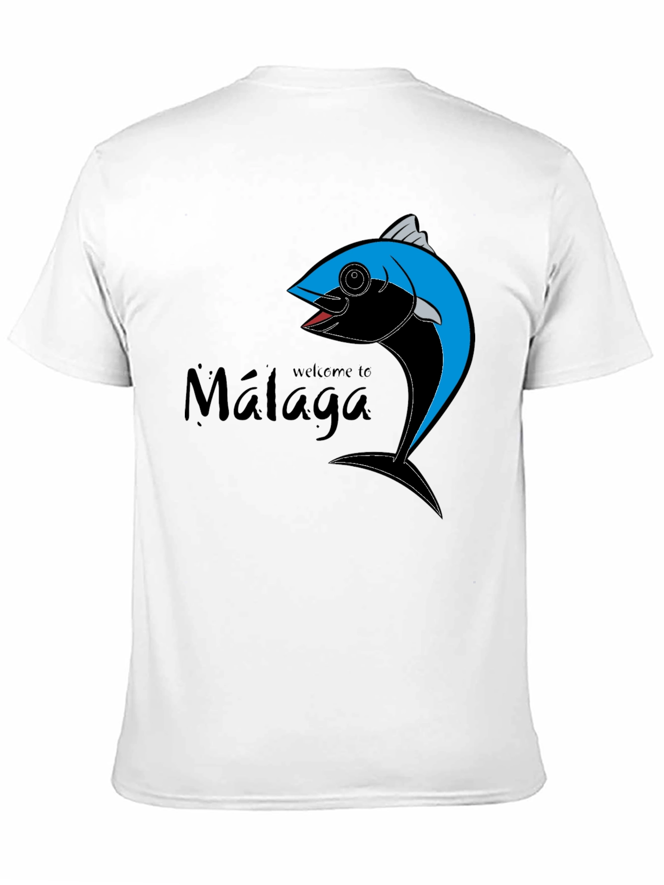 Welcome to Malaga Fish Graphic T-Shirt
