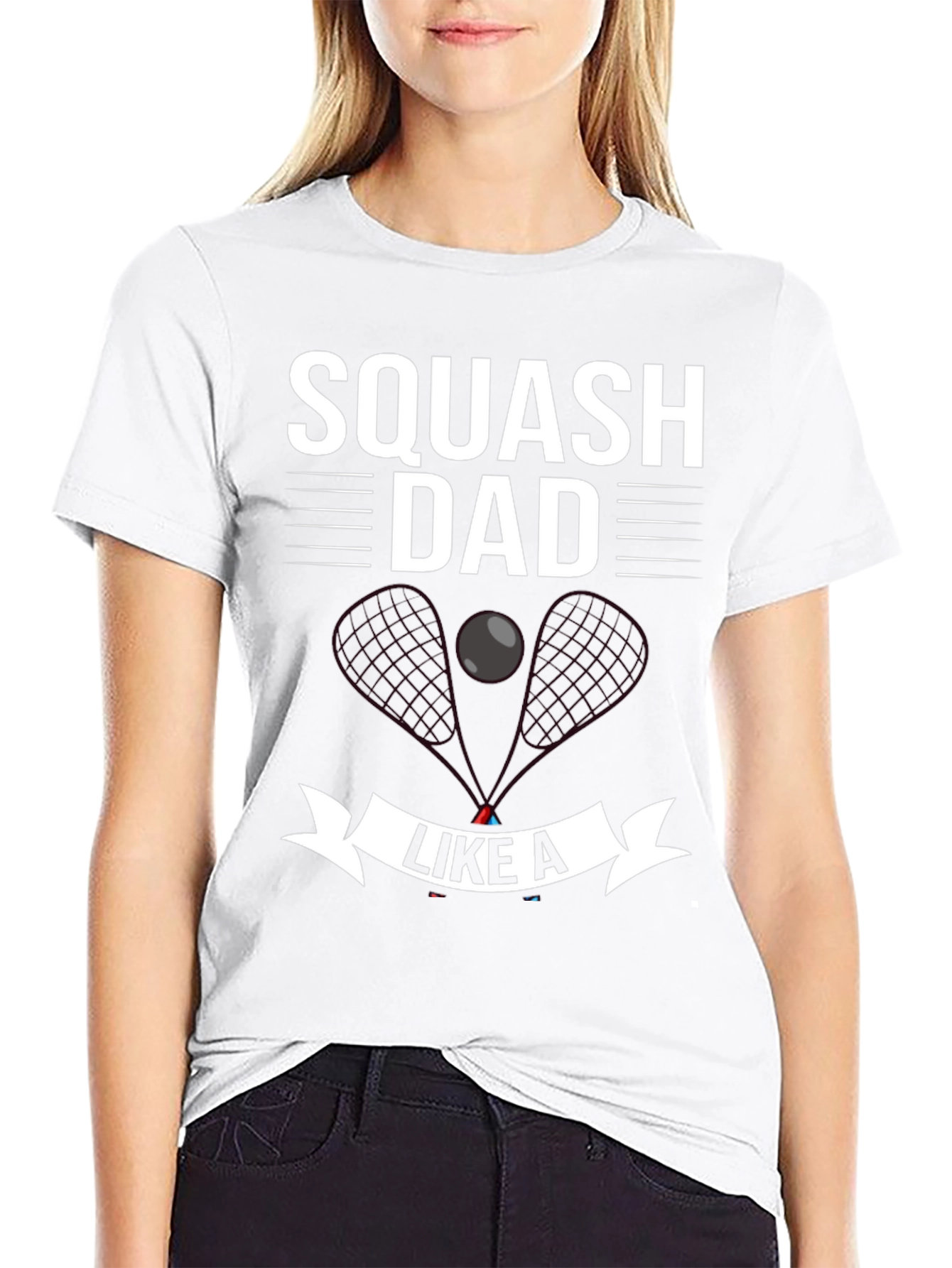 Squash Dad Graphic T-Shirt for Squash Lovers