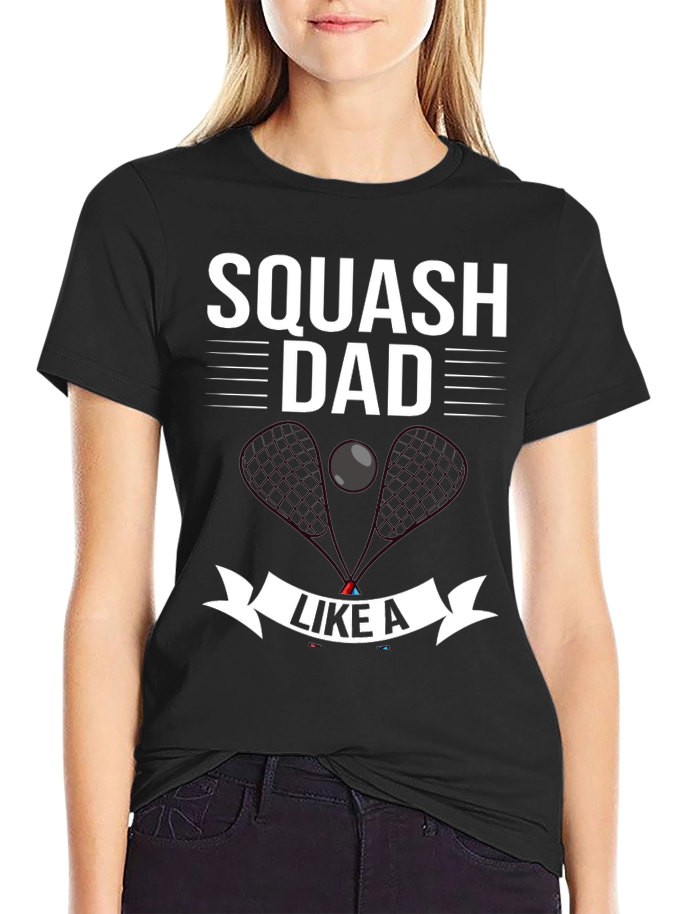 Squash Dad Graphic T-Shirt for Squash Lovers