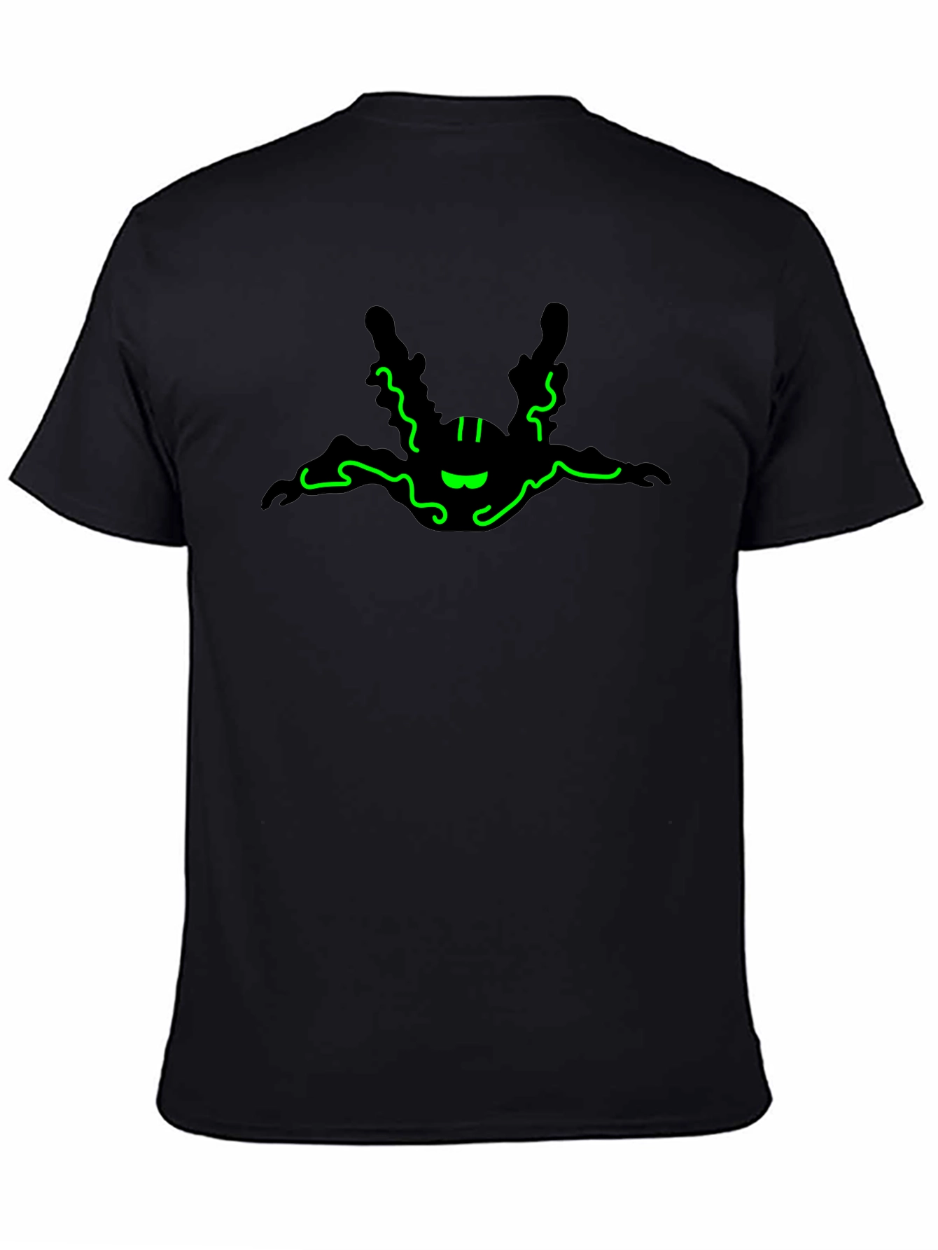 Neon Green Skydiver Graphic T-Shirt