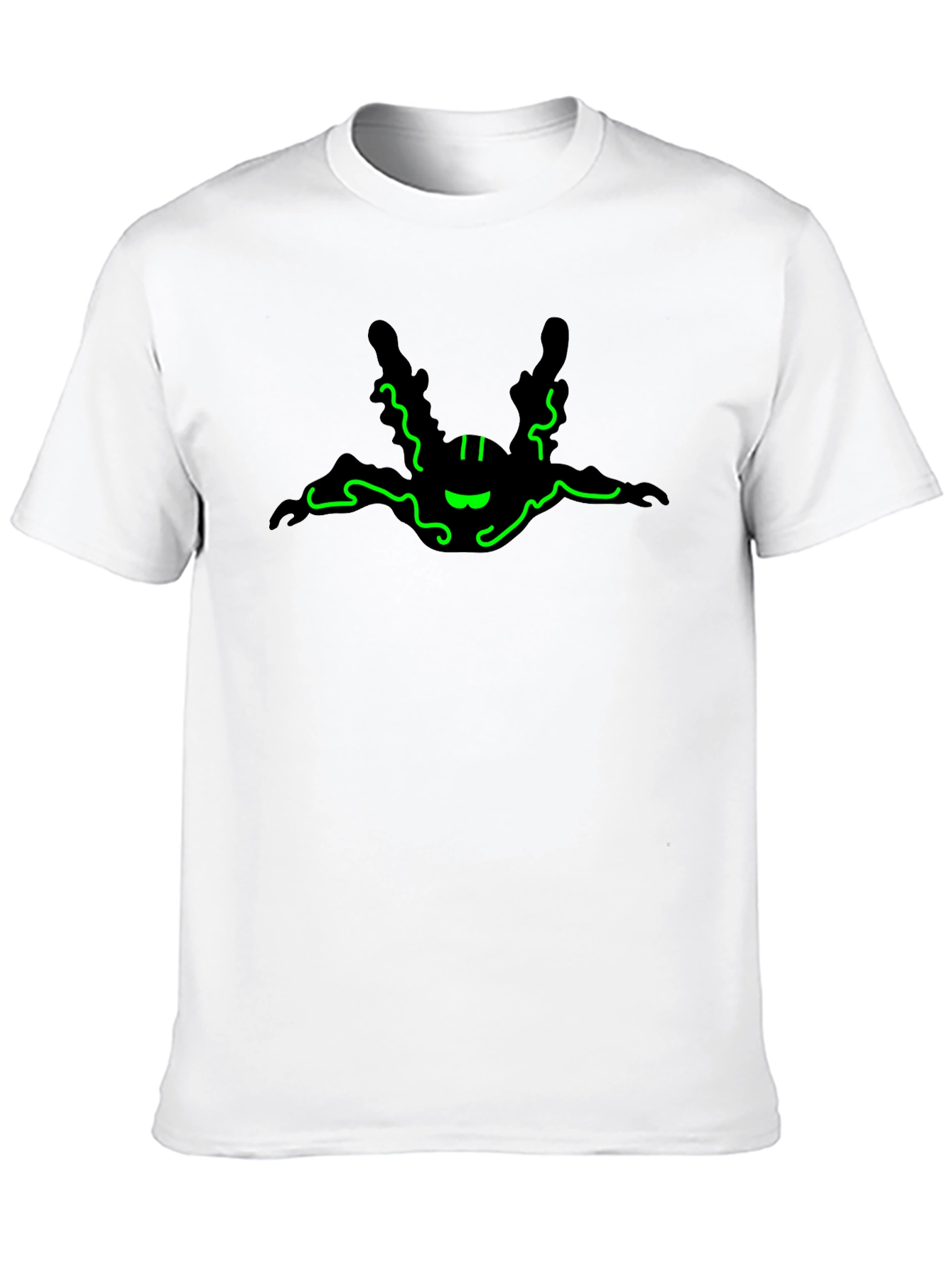 Neon Green Skydiver Graphic T-Shirt