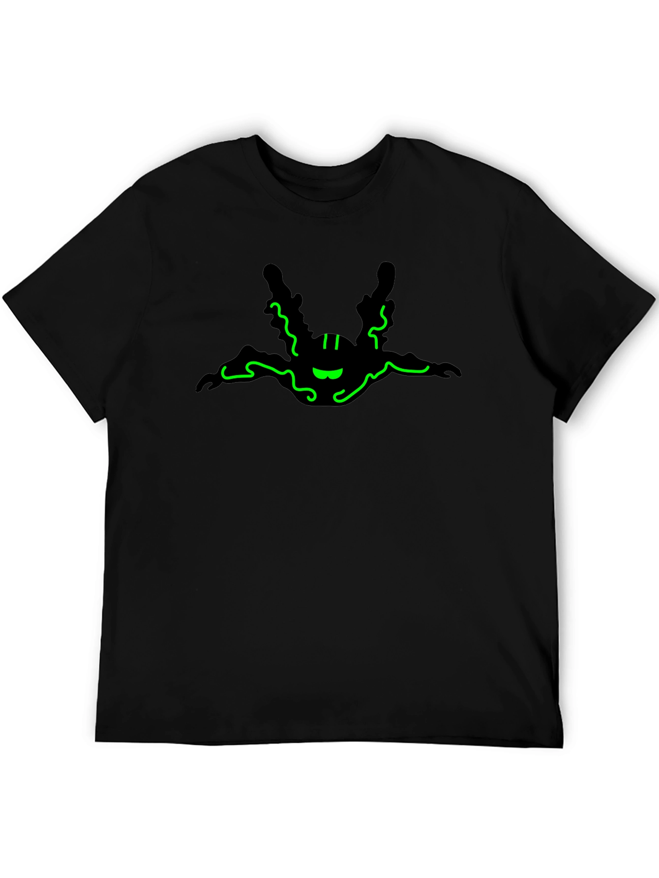 Neon Green Skydiver Graphic T-Shirt