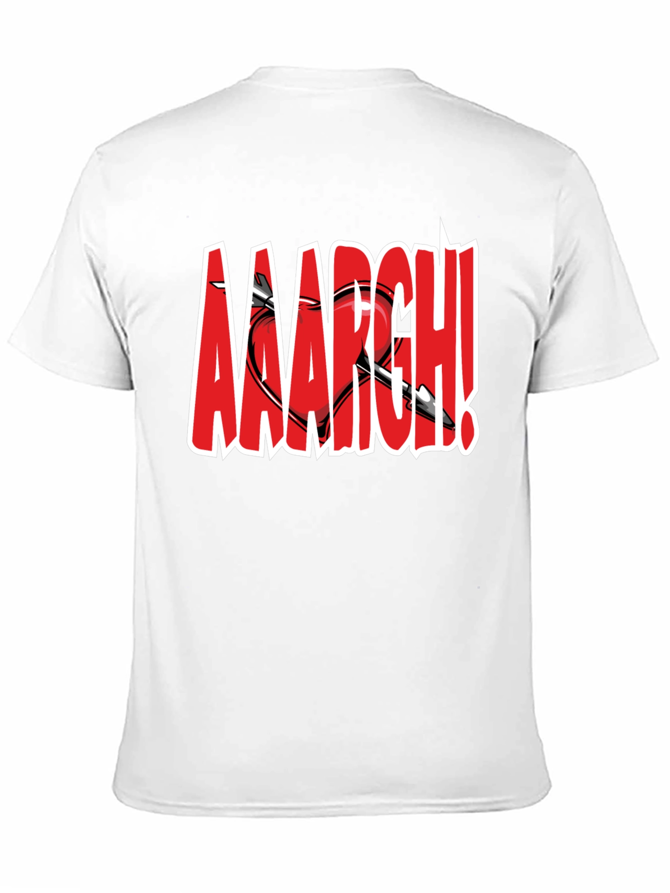 Aaargh Valentines Heart Arrow T-Shirt