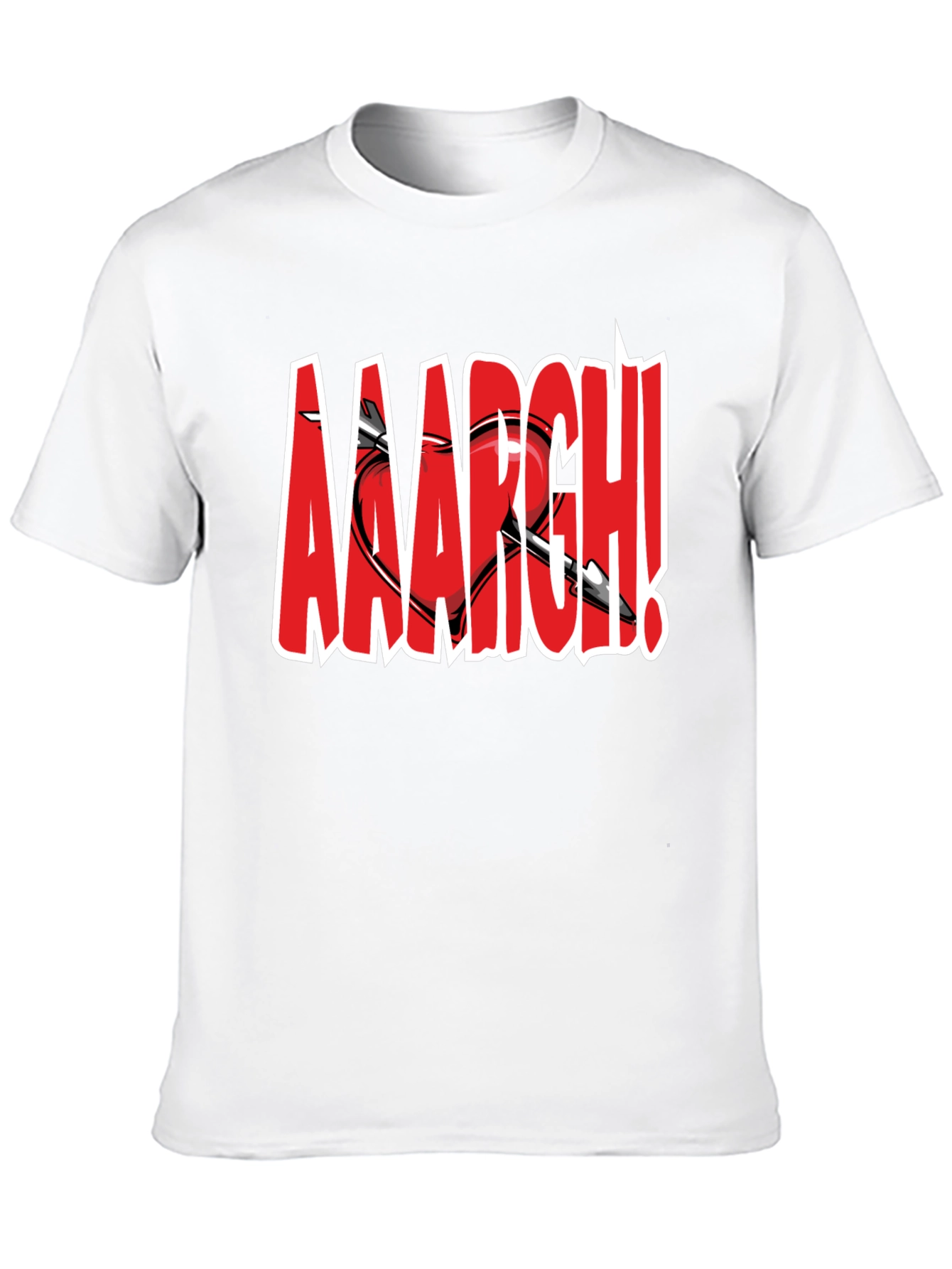 Aaargh Valentines Heart Arrow T-Shirt