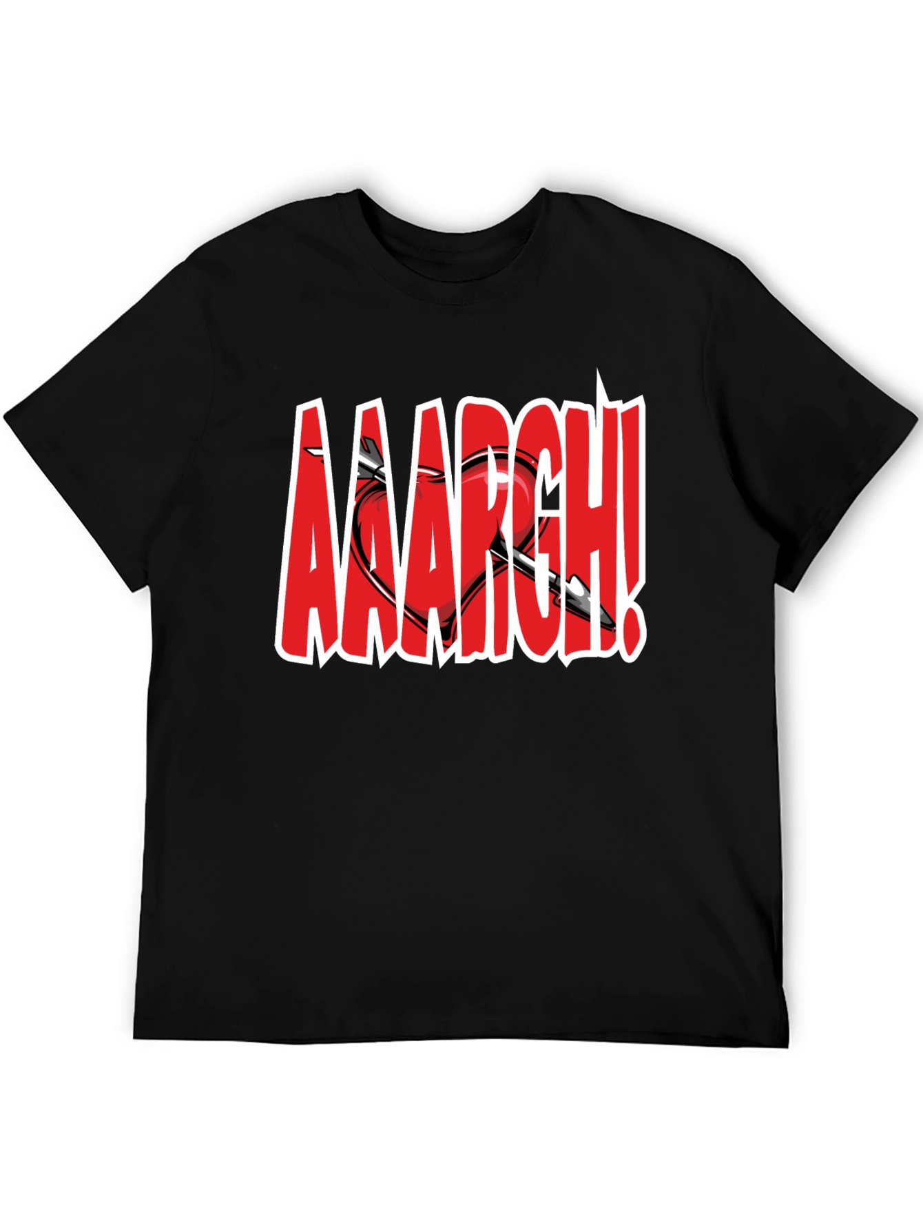 Aaargh Valentines Heart Arrow T-Shirt