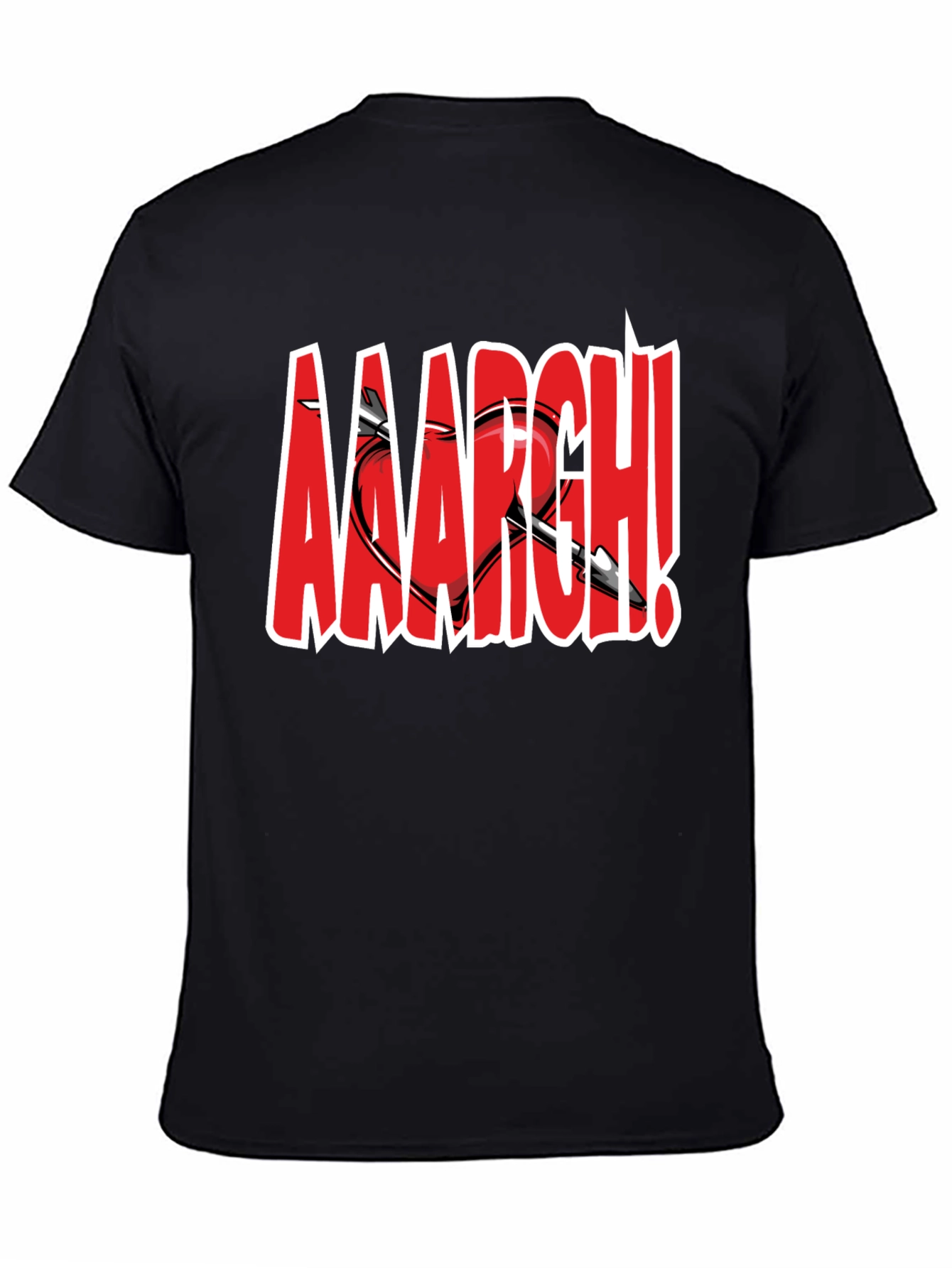 Aaargh Valentines Heart Arrow T-Shirt