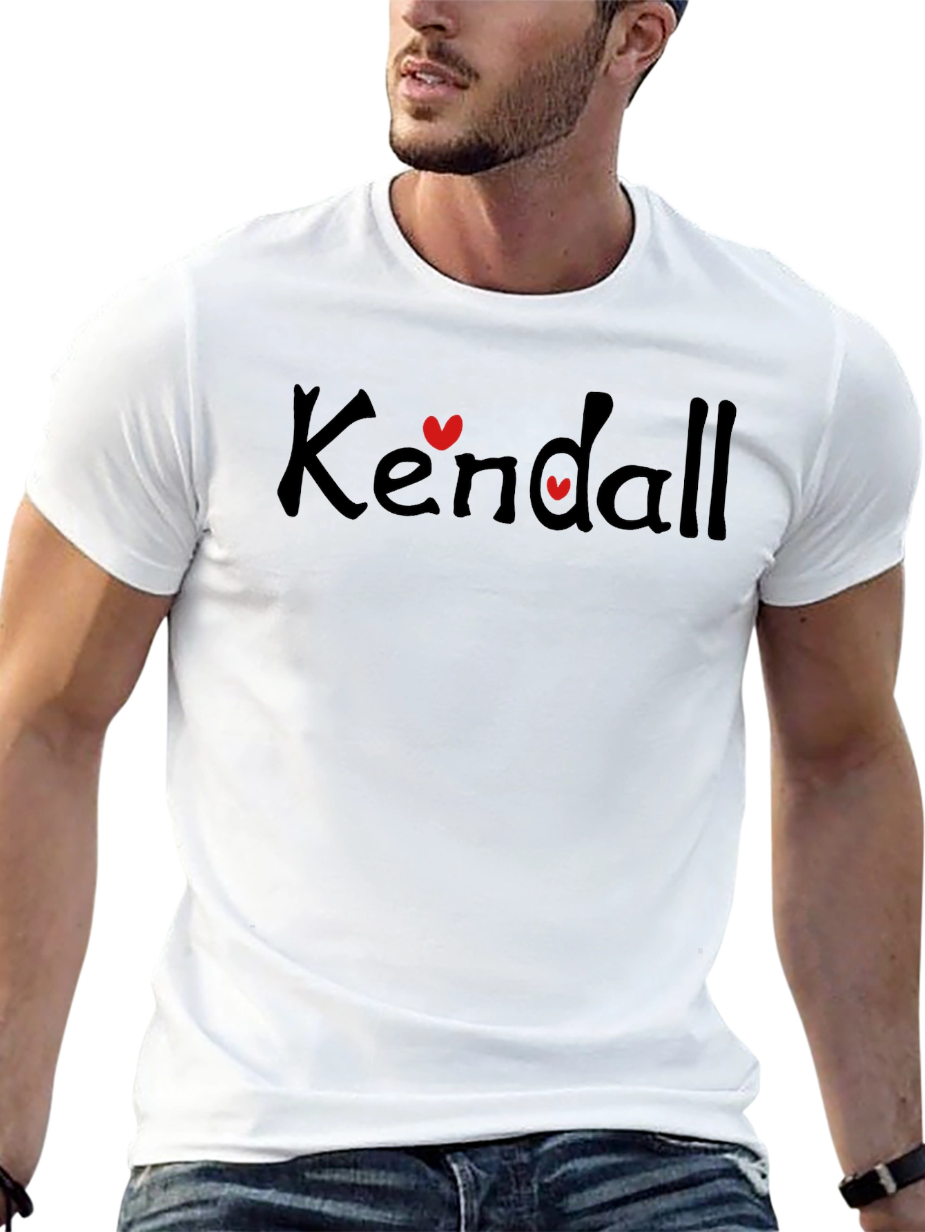 Kendall Heart Graphic Black T-Shirt