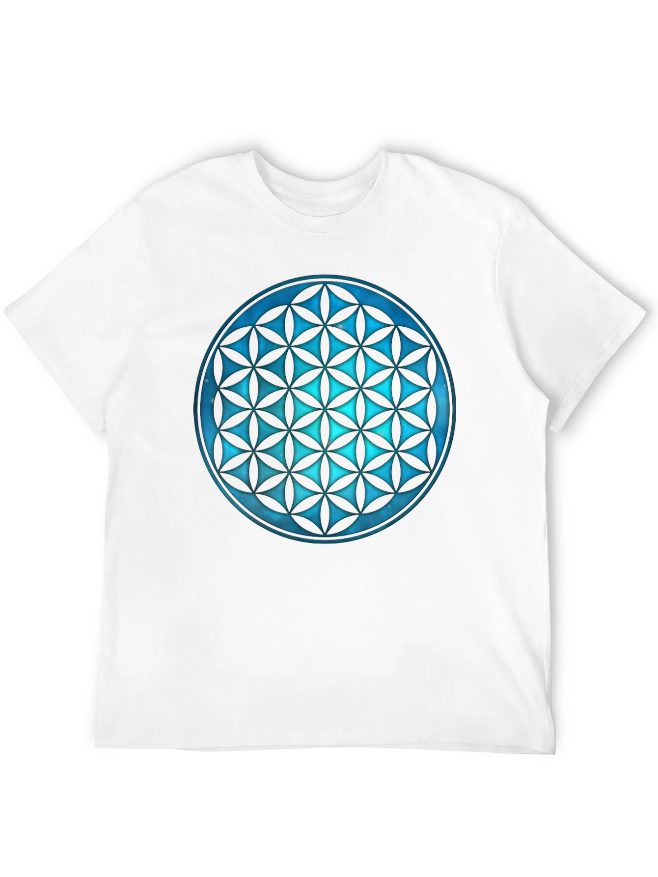 Geometric Flower of Life Graphic Tee