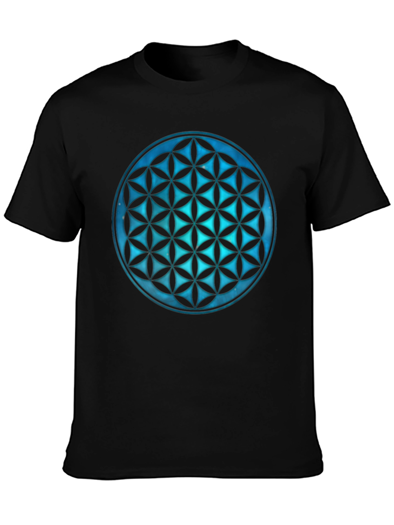 Geometric Flower of Life Graphic Tee