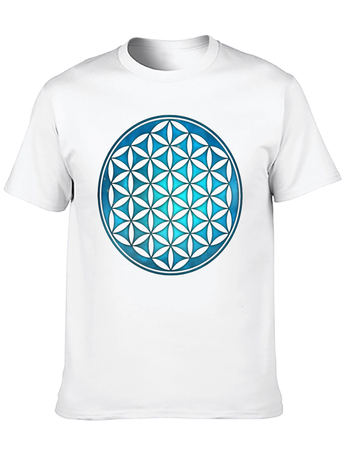 Geometric Flower of Life Graphic Tee