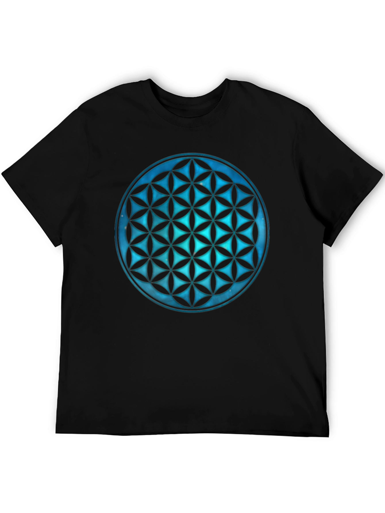 Geometric Flower of Life Graphic Tee