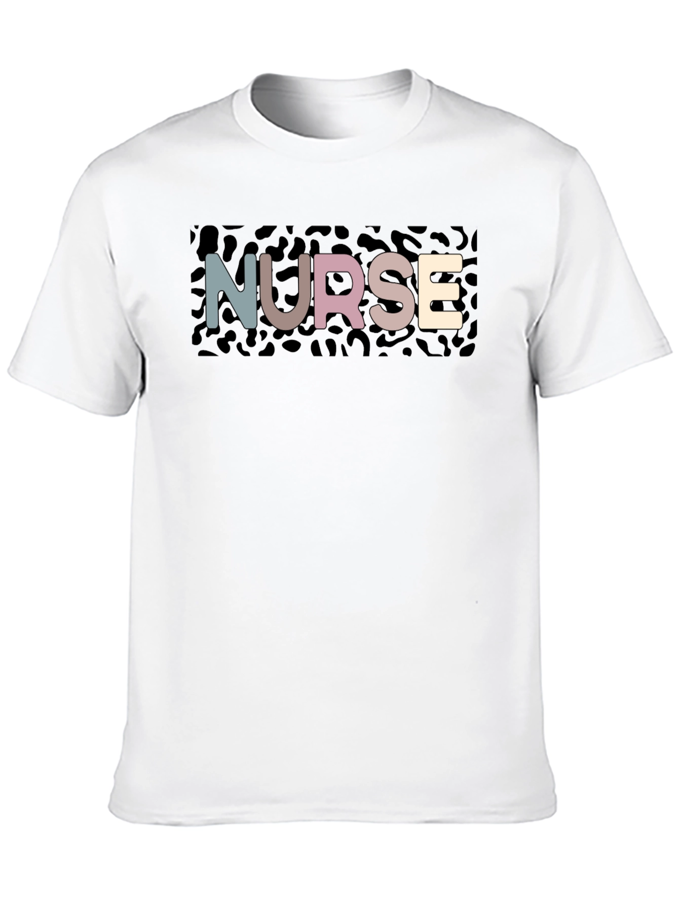 Nurse Leopard Print T-Shirt - Stylish Healthcare Apparel
